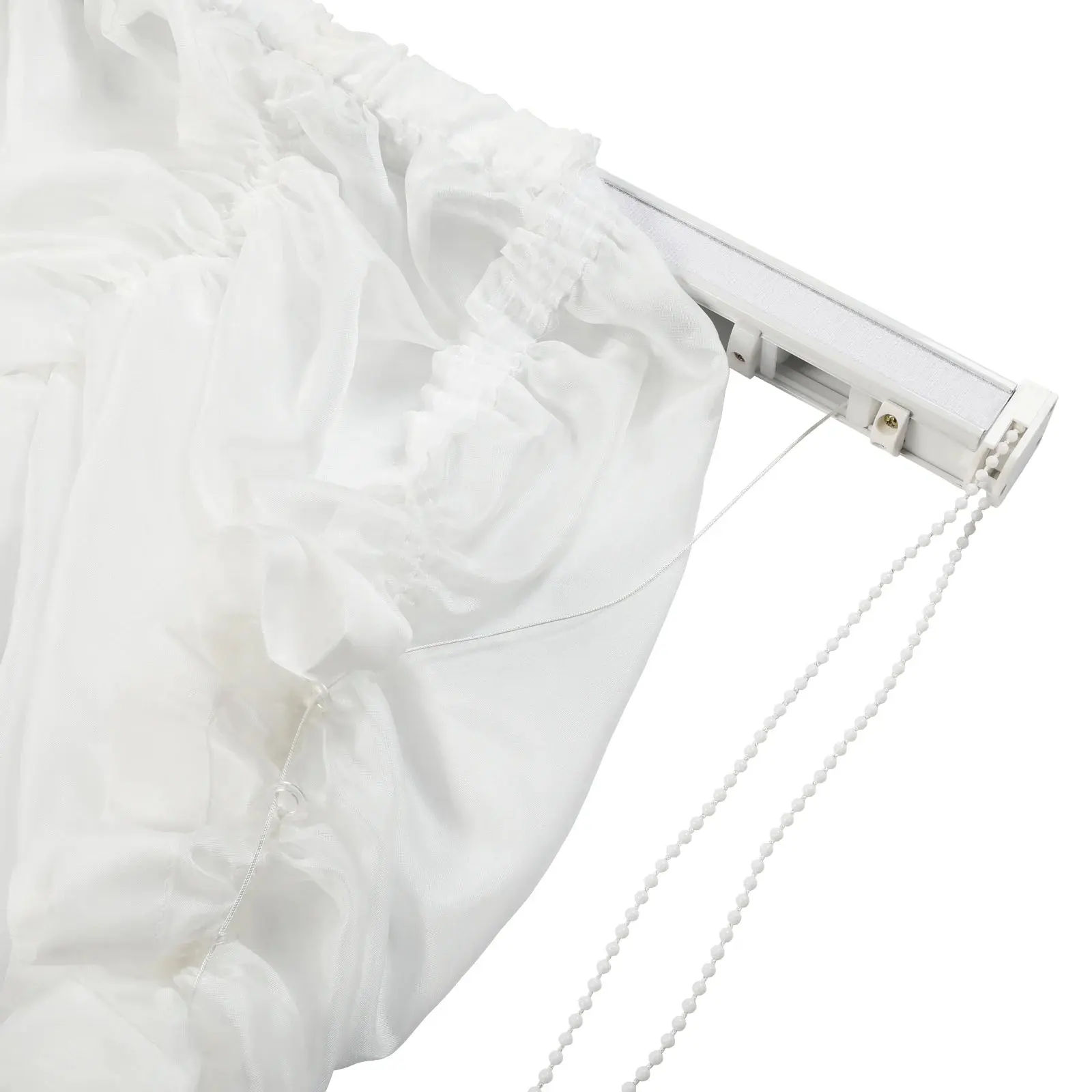 Pleated Austrian Sheer Roman Shade Cord Lift - Image 3