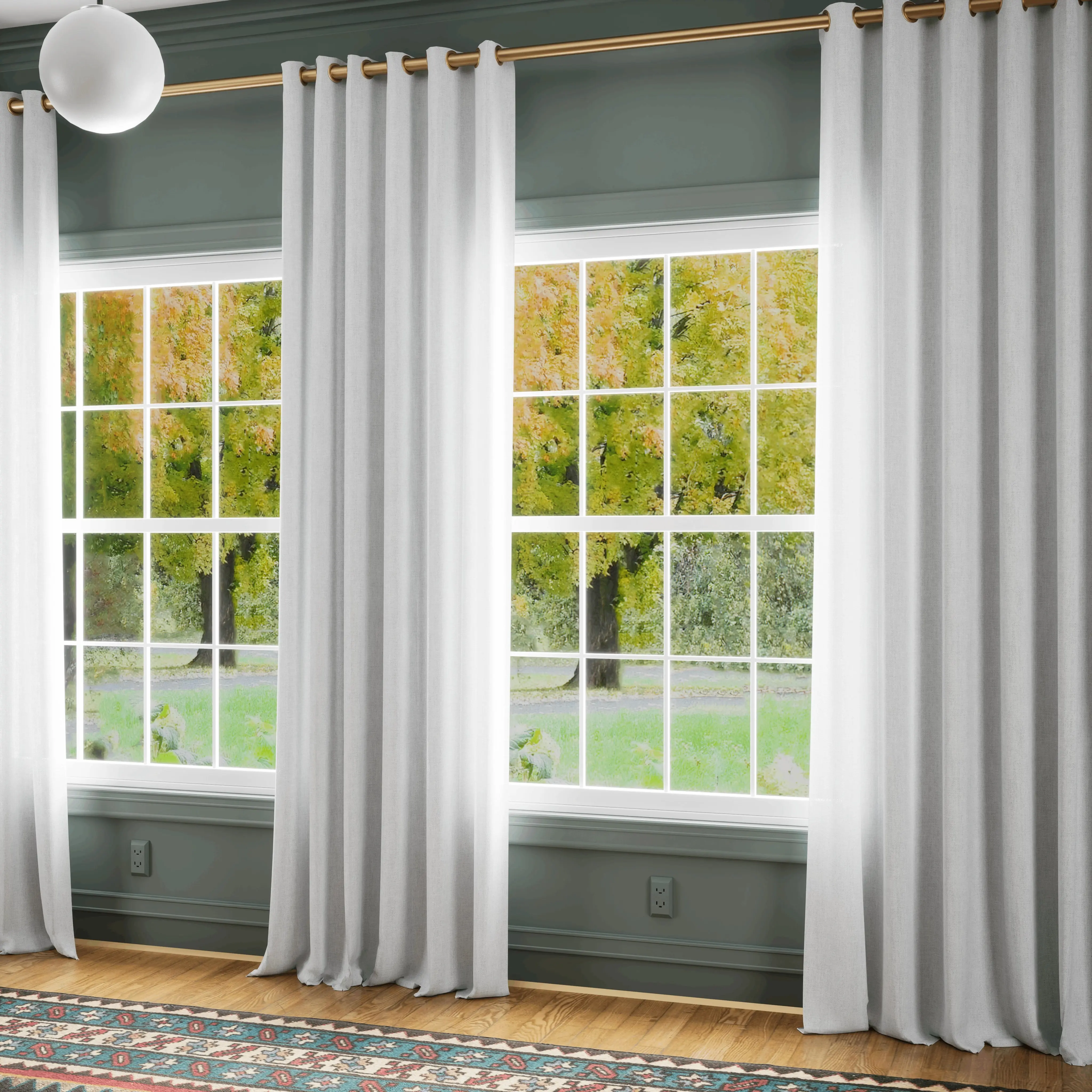 Patti Premium Belgian Flax Linen Curtains Grommet - Image 2