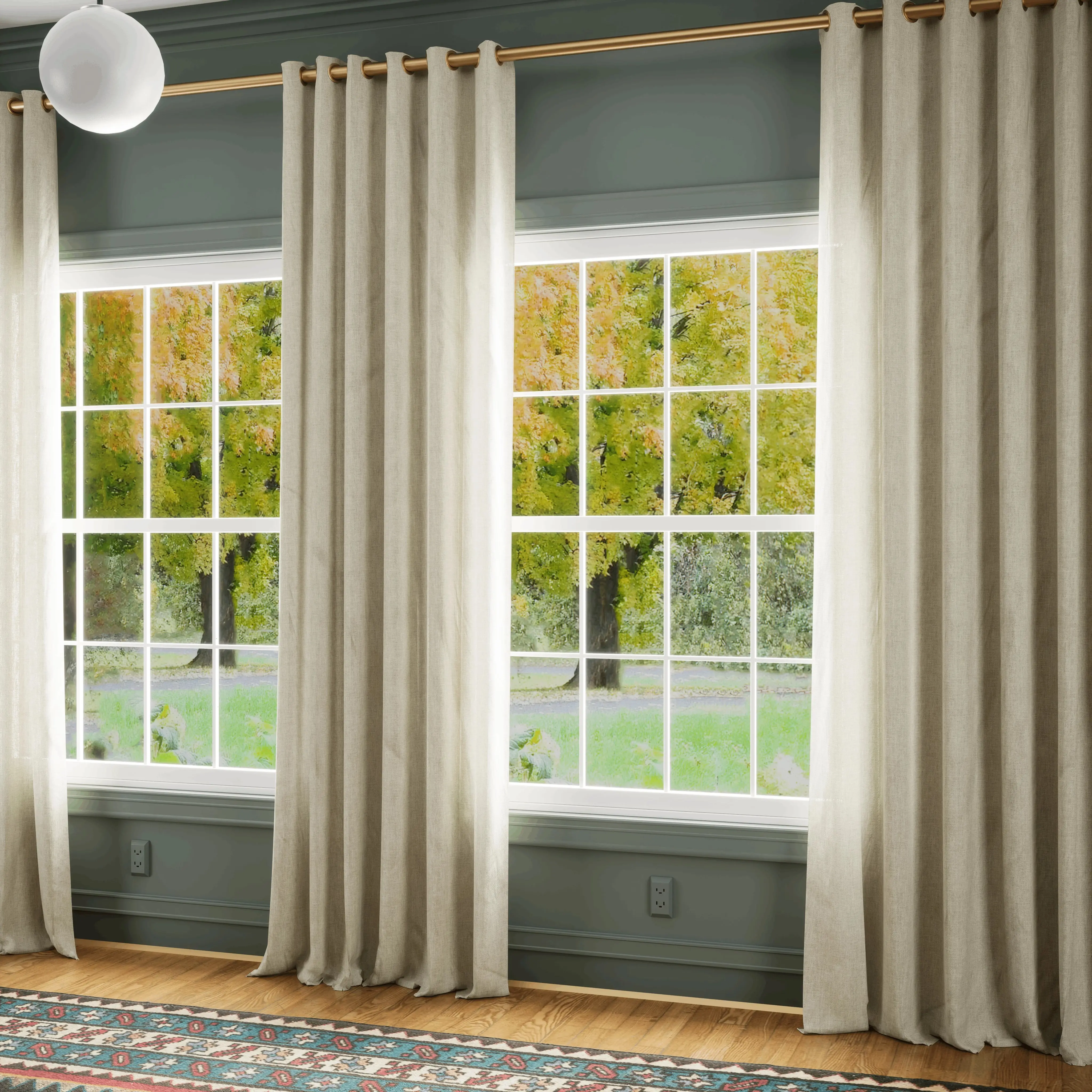 Patti Premium Belgian Flax Linen Curtains Grommet - Image 7