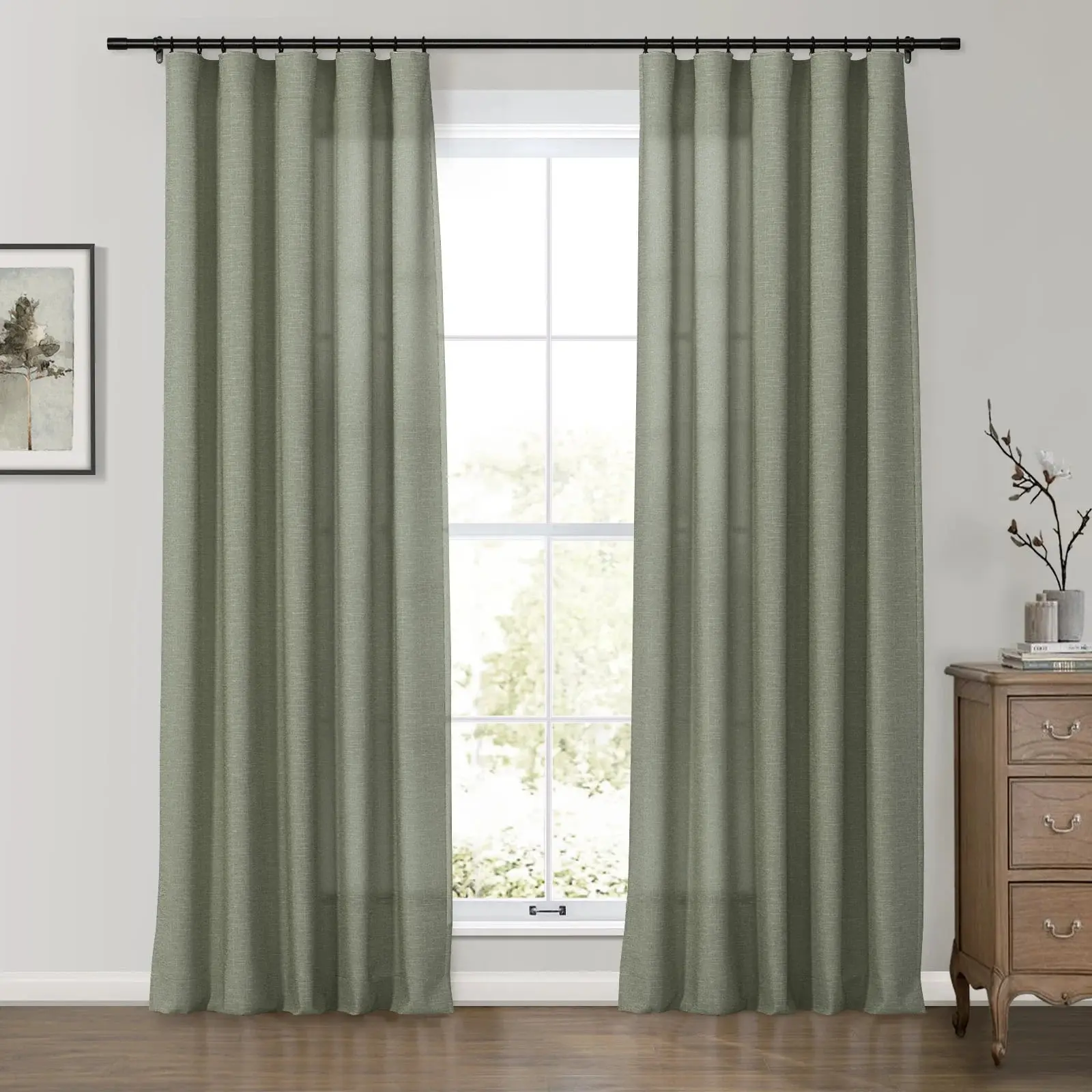 Premium Belgian Linen Flax Curtain Soft Top Patti - Image 10