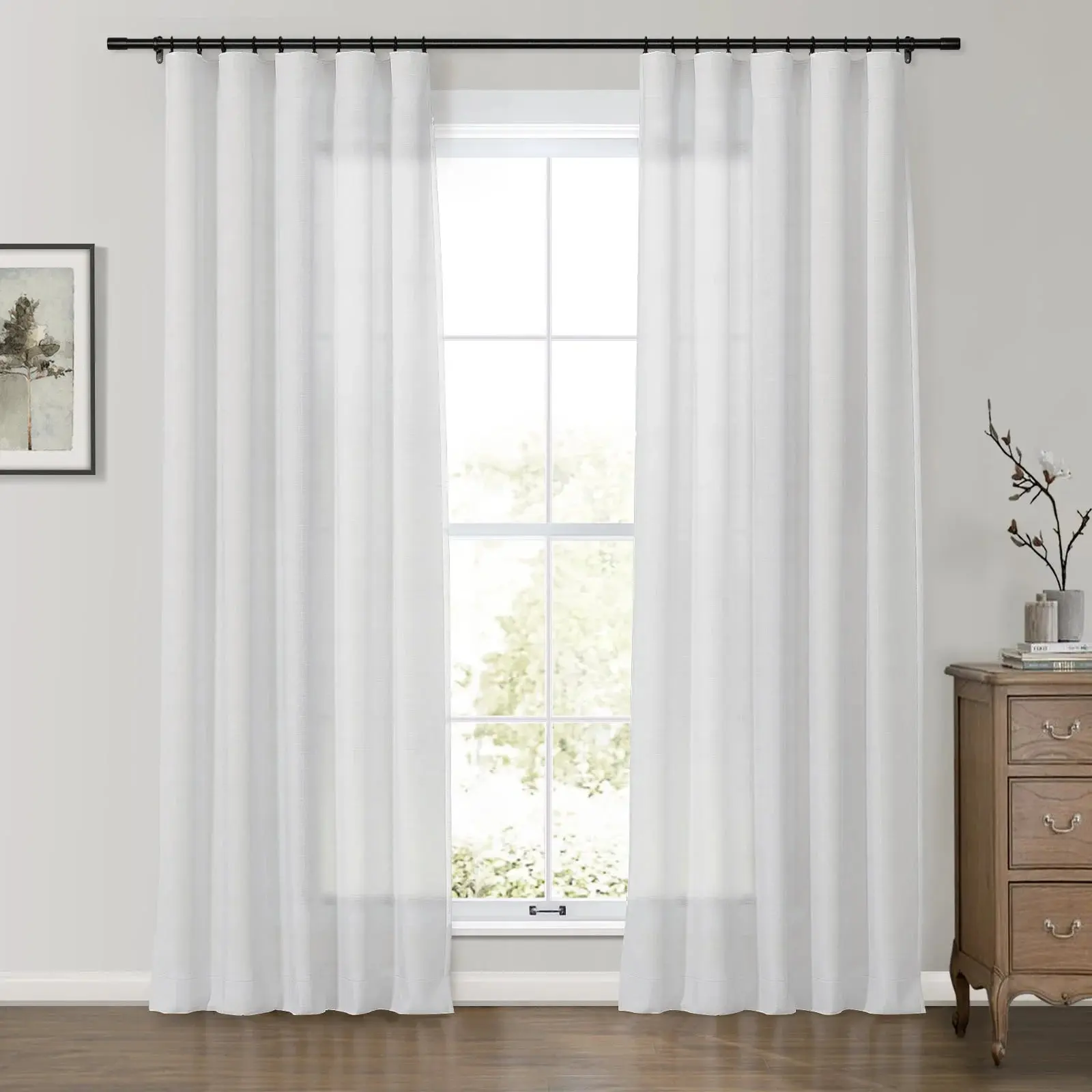 Premium Belgian Linen Flax Curtain Soft Top Patti - Image 3