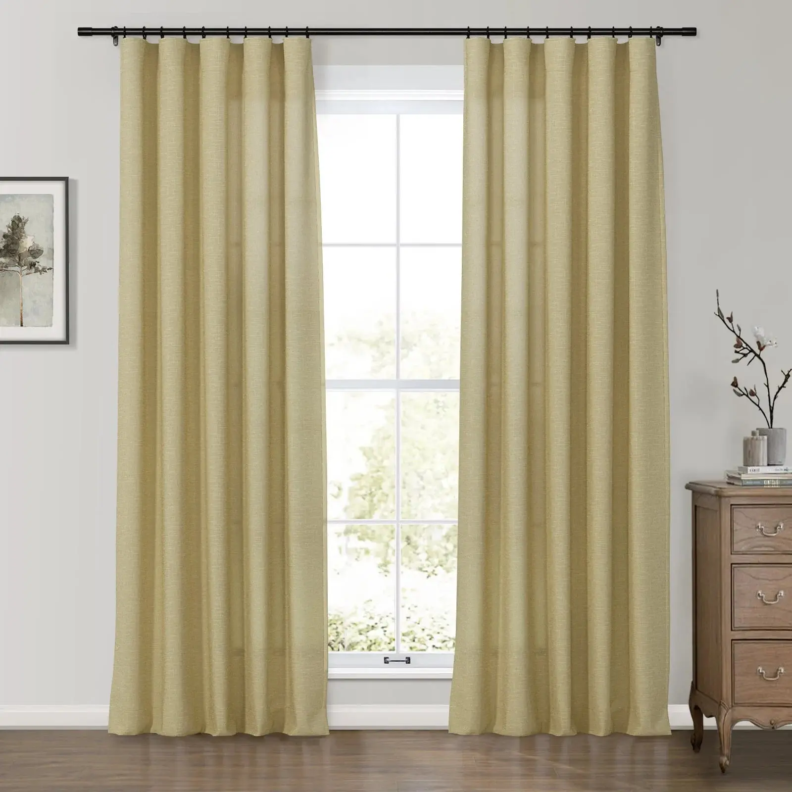 Premium Belgian Linen Flax Curtain Soft Top Patti - Image 4