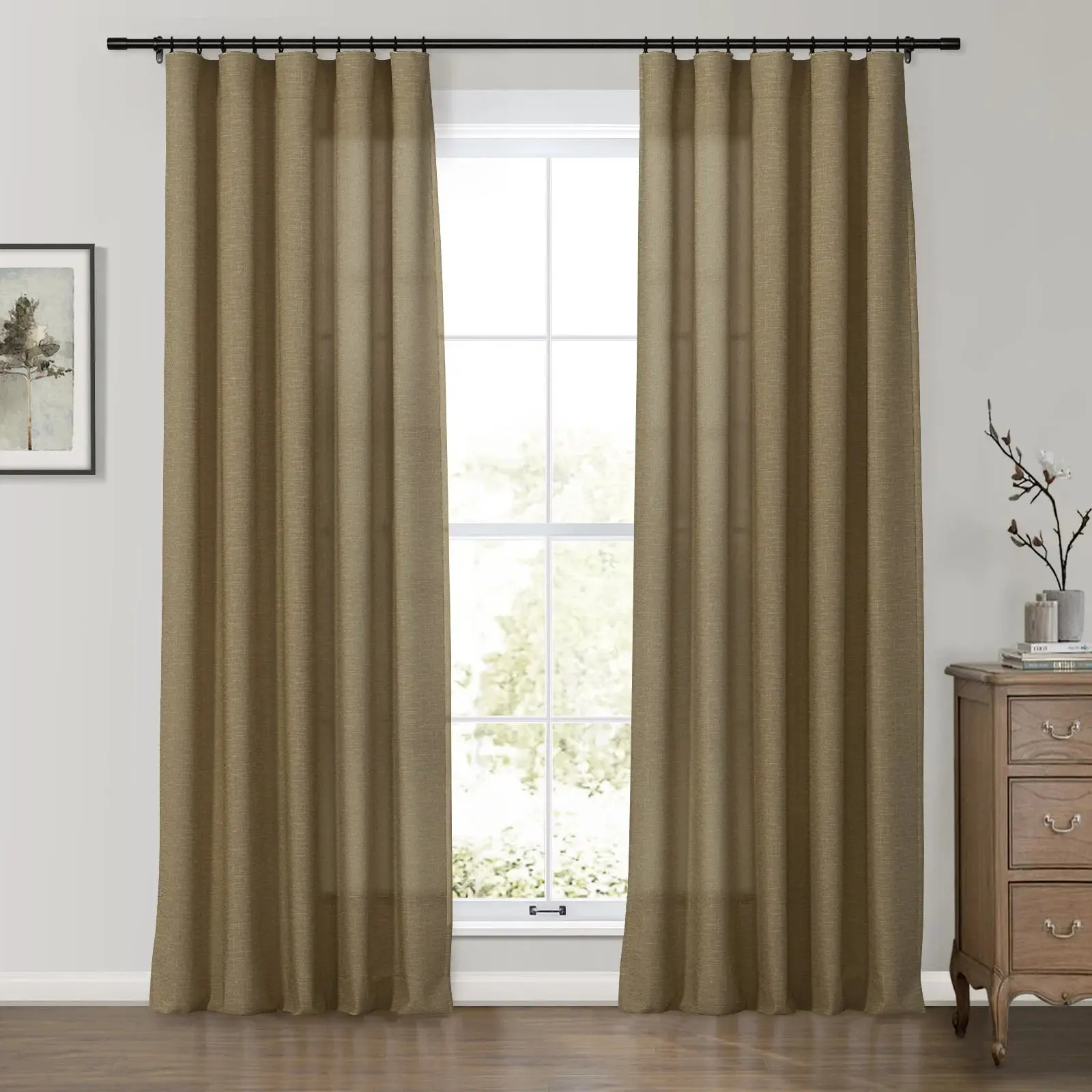Premium Belgian Linen Flax Curtain Soft Top Patti - Image 6