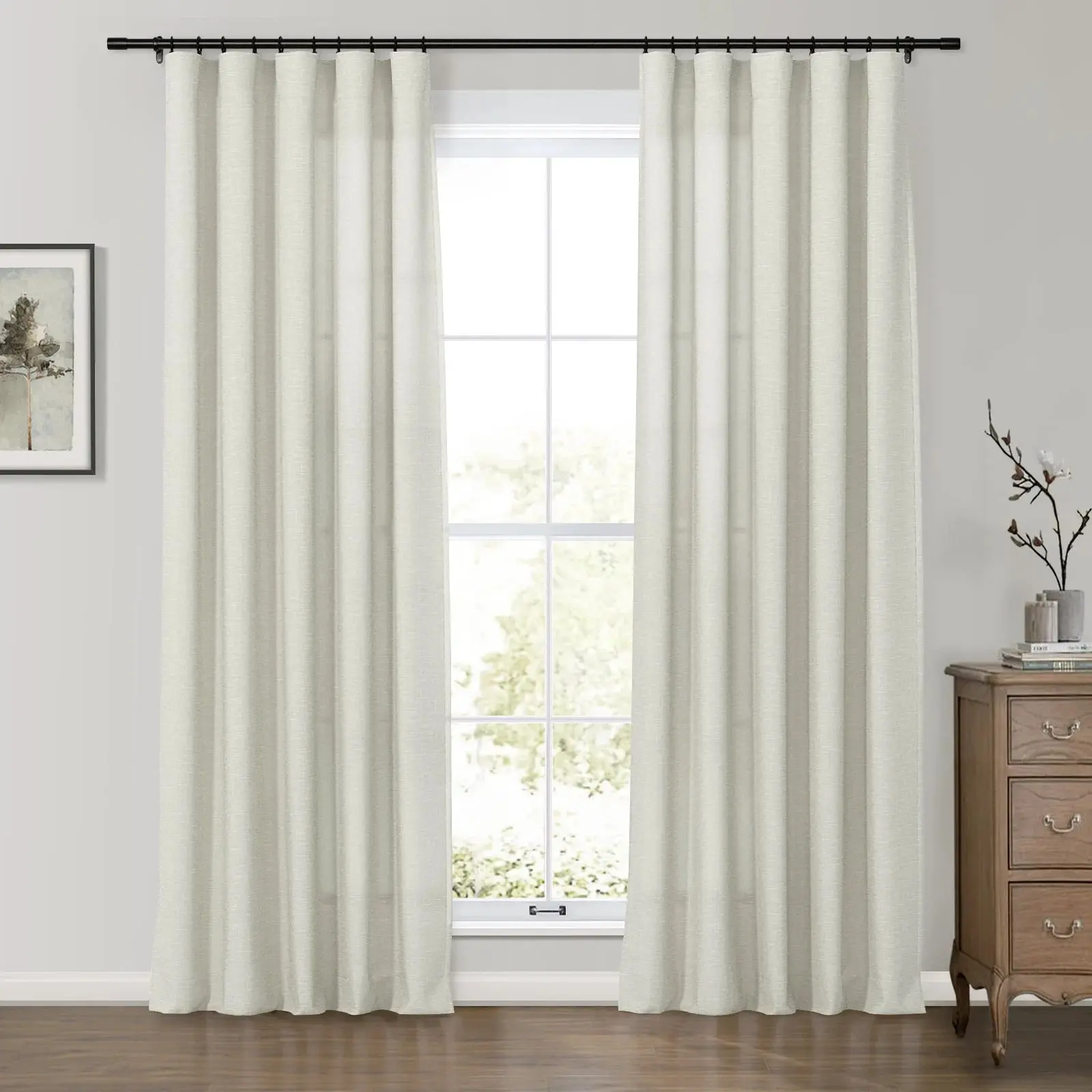 Premium Belgian Linen Flax Curtain Soft Top Patti - Image 7