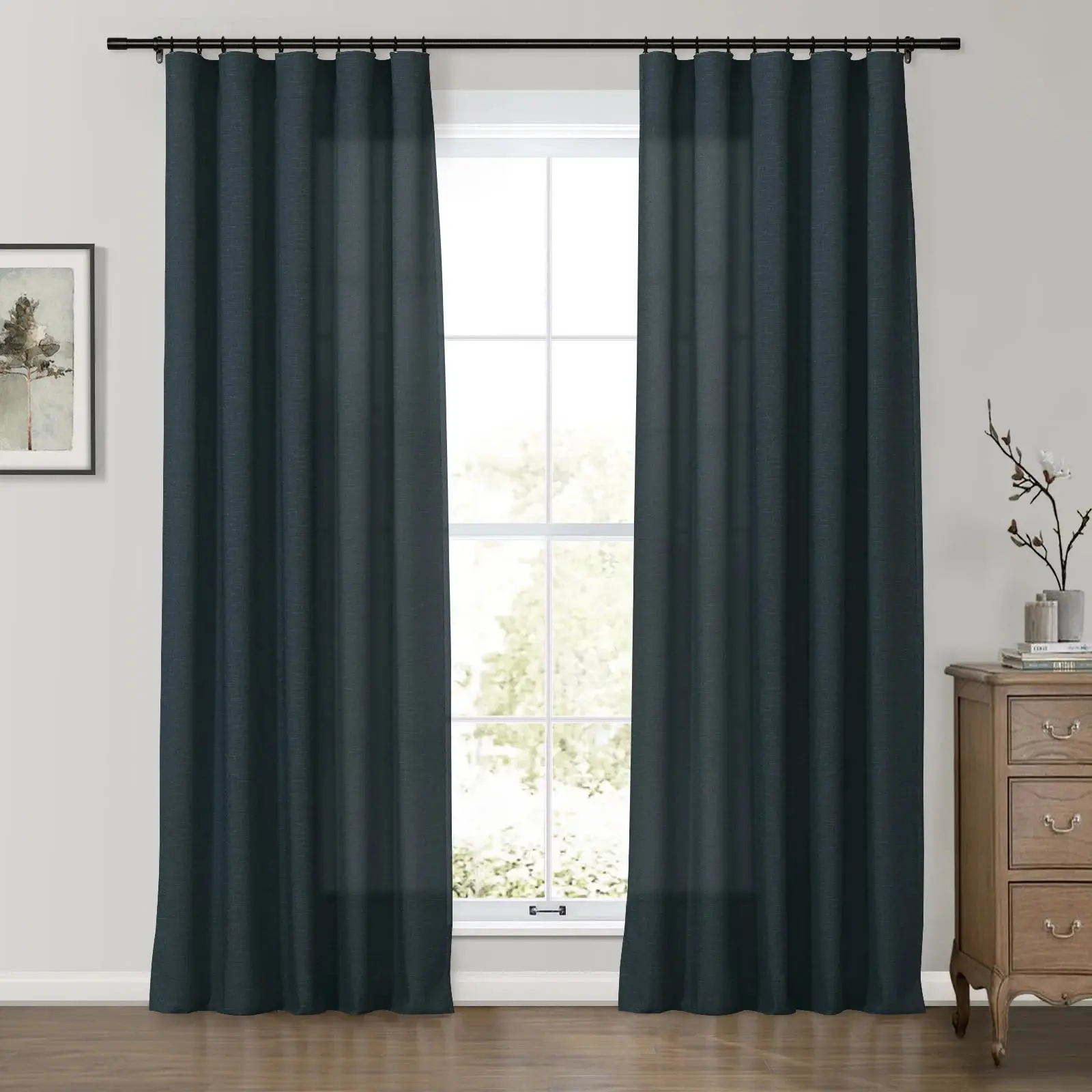 Premium Belgian Linen Flax Curtain Soft Top Patti - Image 9