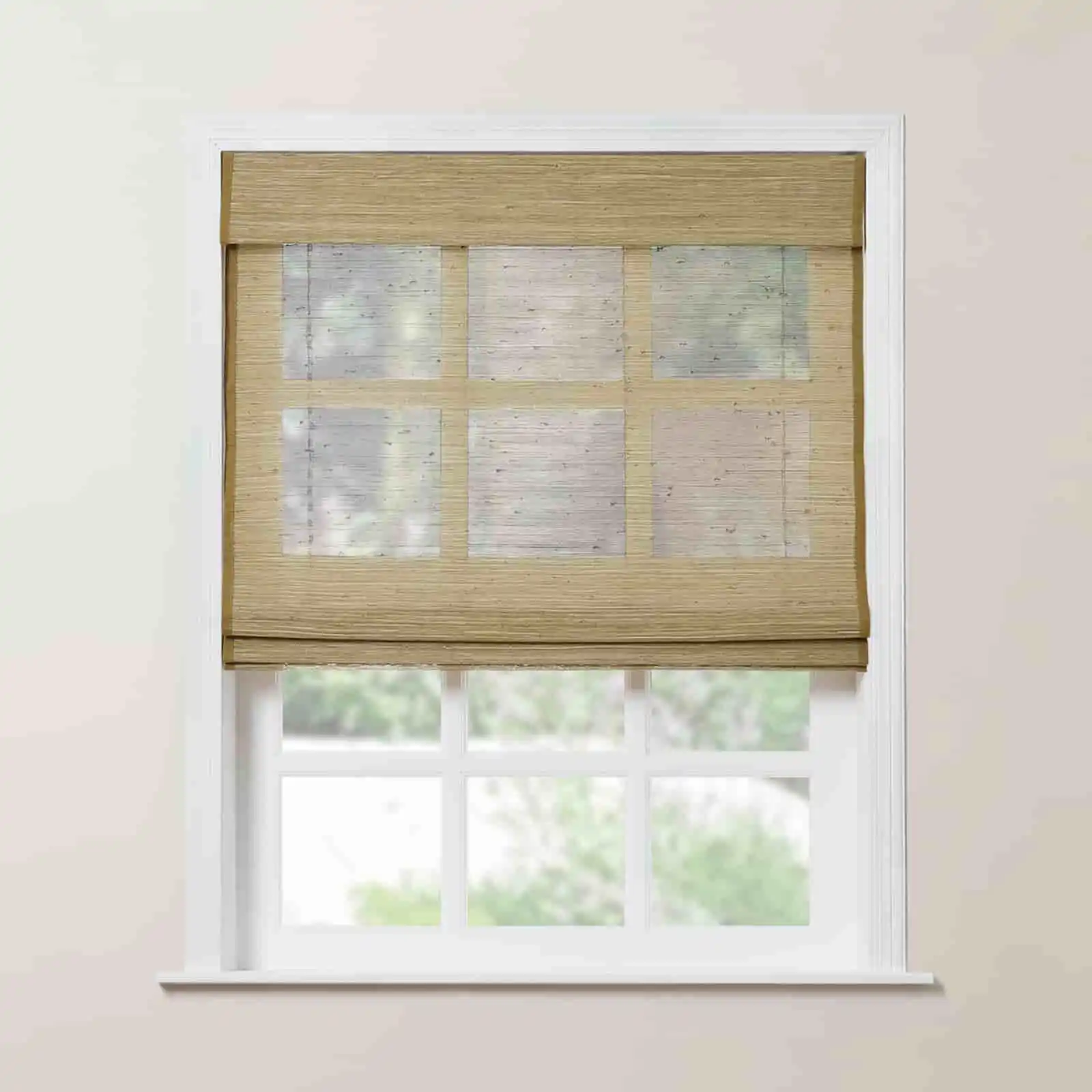 Rae Natural Jute Flax Woven Shade - Khaki - Image 11
