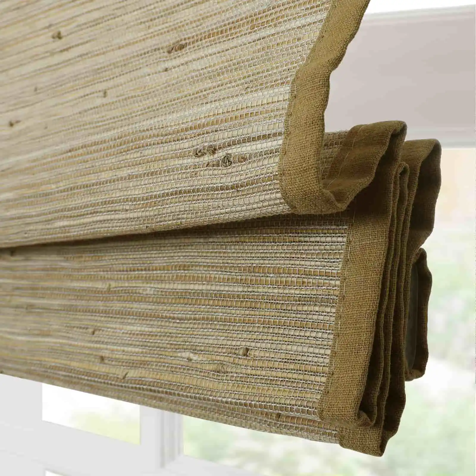 Rae Natural Jute Flax Woven Shade - Khaki - Image 6