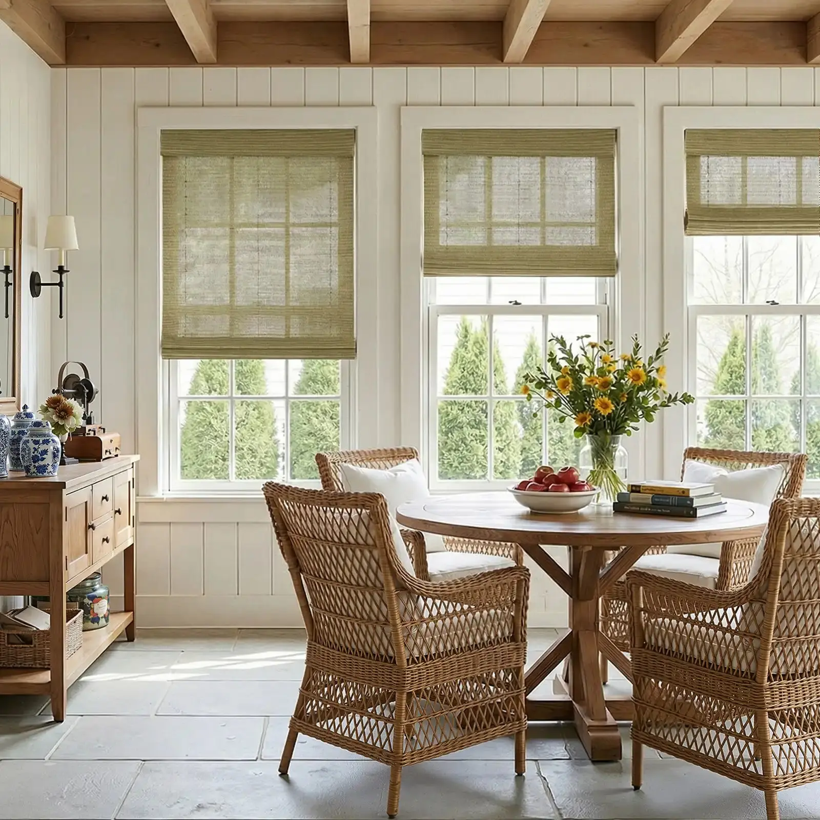 Rae Natural Ramie Bamboo Woven Shades - Series P - Image 112