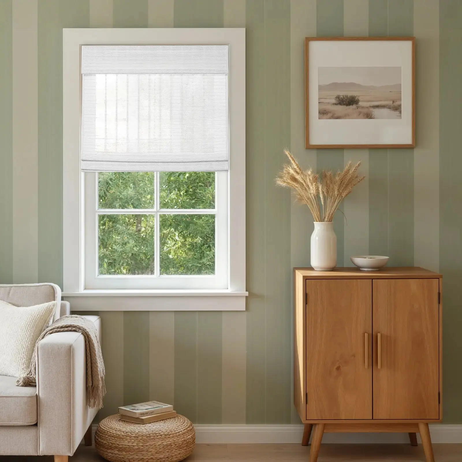 Rae Natural Ramie Flax Woven Wood Shades - Series C - Image 102