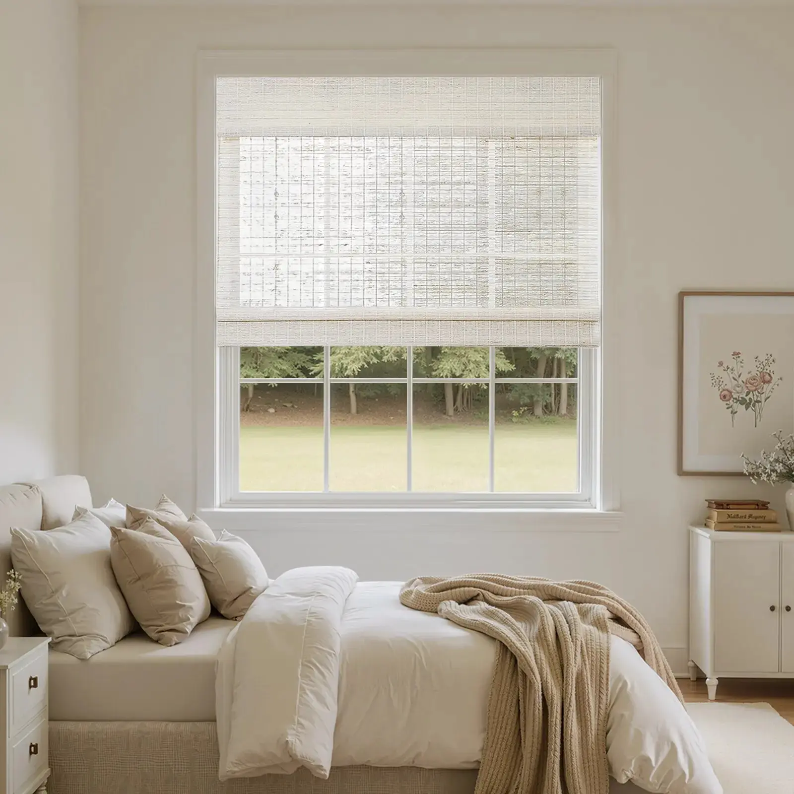 Rae Natural Ramie Flax Woven Wood Shades - Series C - Image 16