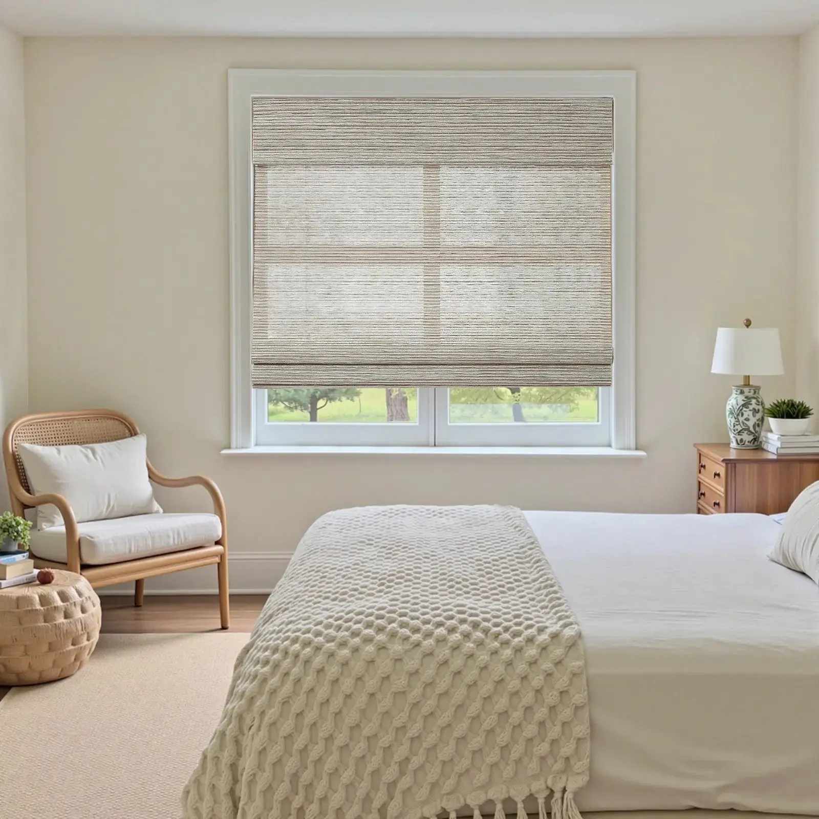 Rae Natural Ramie Flax Woven Wood Shades - Series C - Image 45
