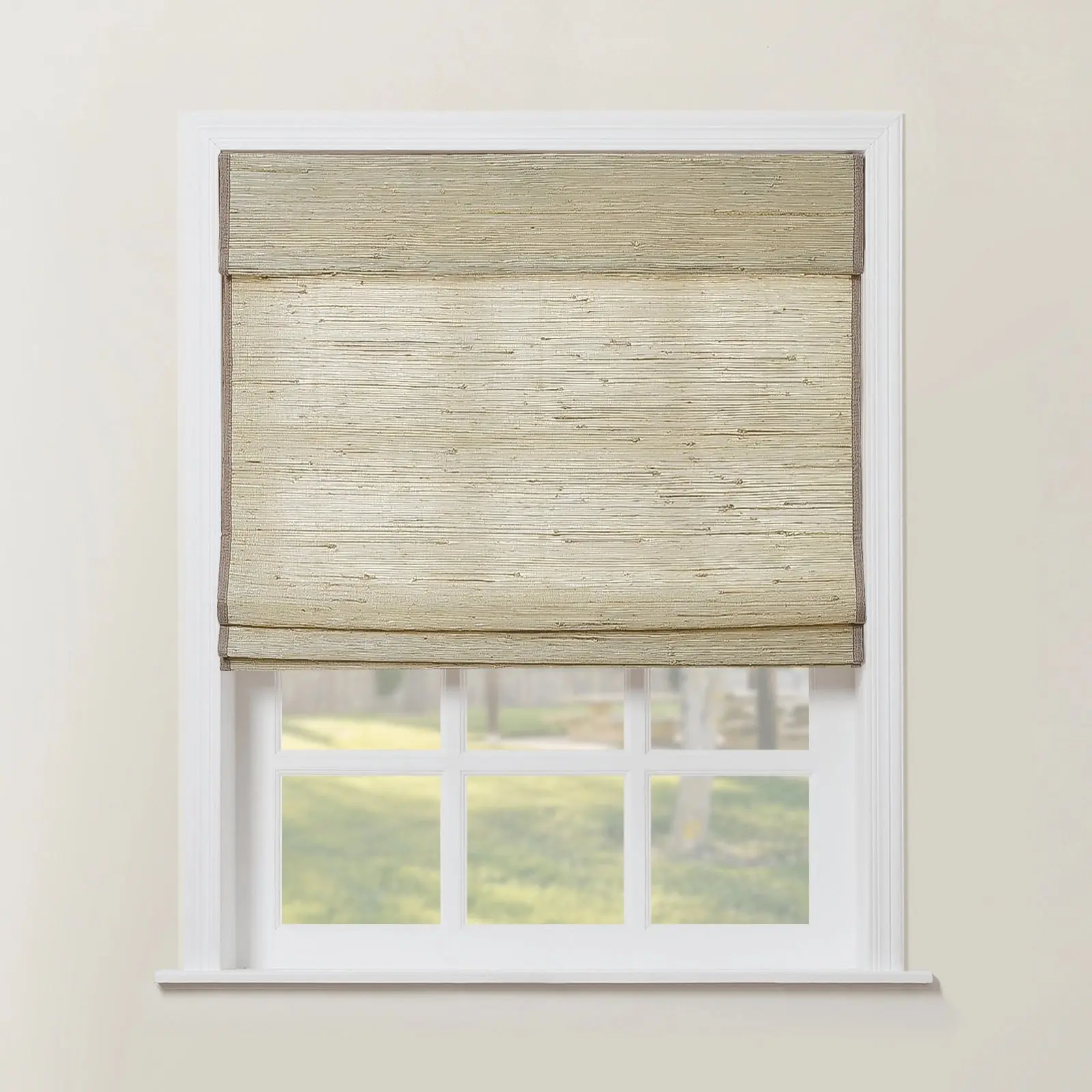Rae Natural Ramie Flax Woven Wood Shades - Series C - Image 5