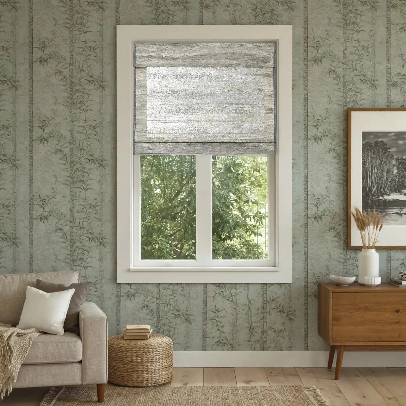 Rae Natural Ramie Flax Woven Wood Shades - Series C - Image 52