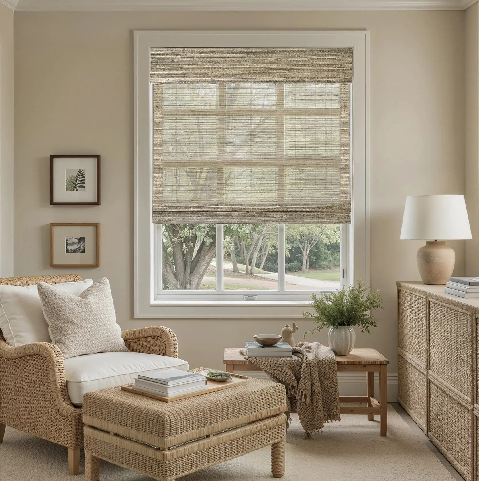 Rae Natural Ramie Flax Woven Wood Shades - Series C - Image 59