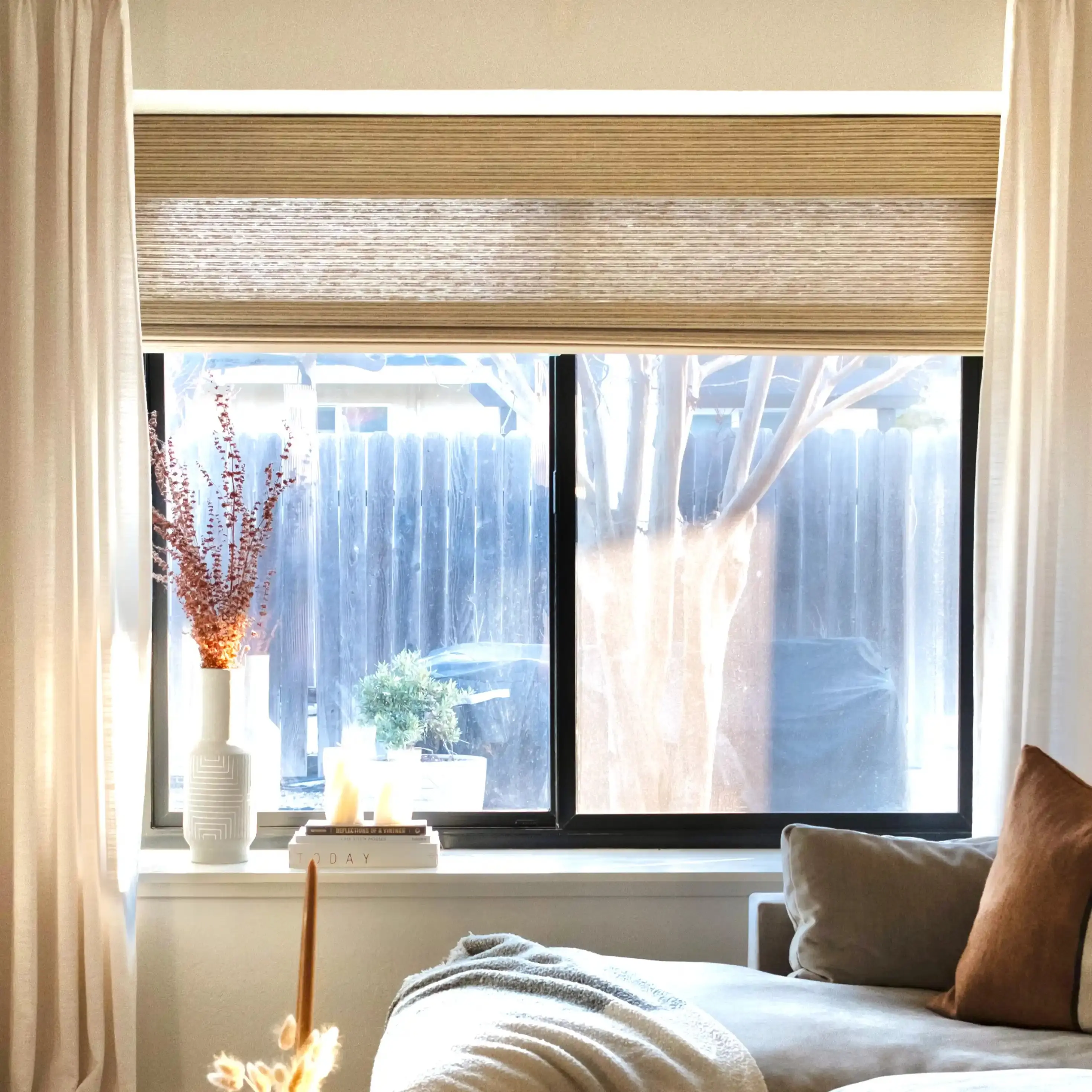 Rae Natural Ramie Flax Woven Wood Shades - Series C - Image 76