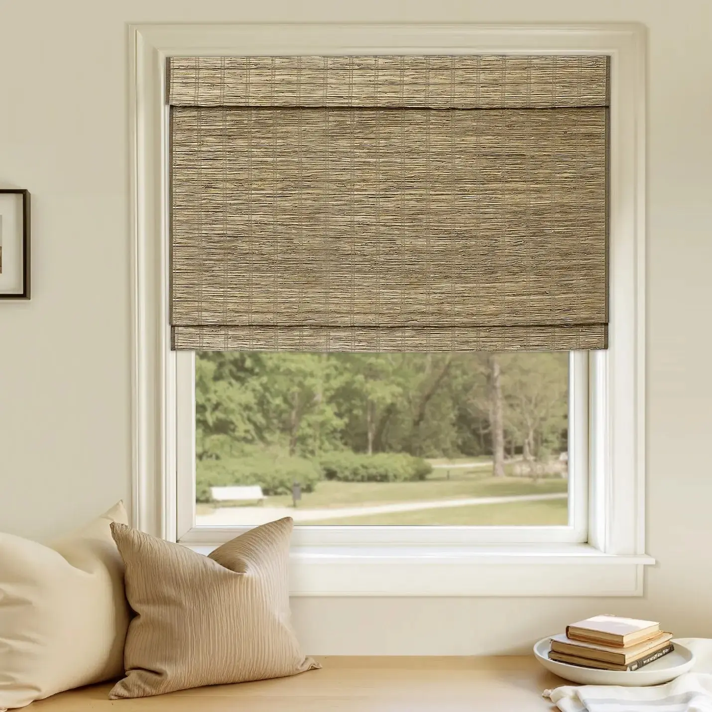 Rae Natural Ramie Jute Woven Wood Shades - Series M - Image 3