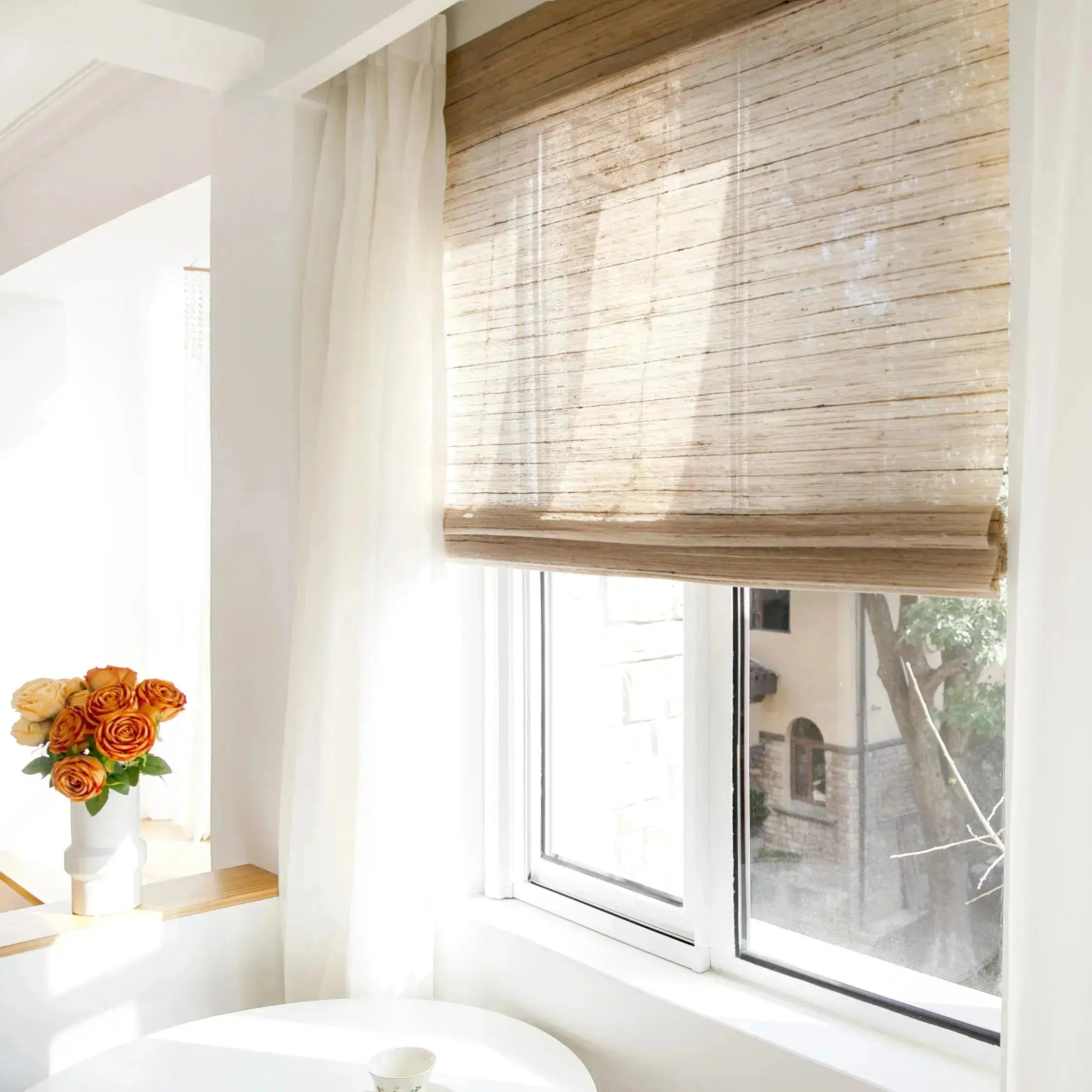 Rae Natural Ramie Jute Woven Wood Shades - Series D - Image 24