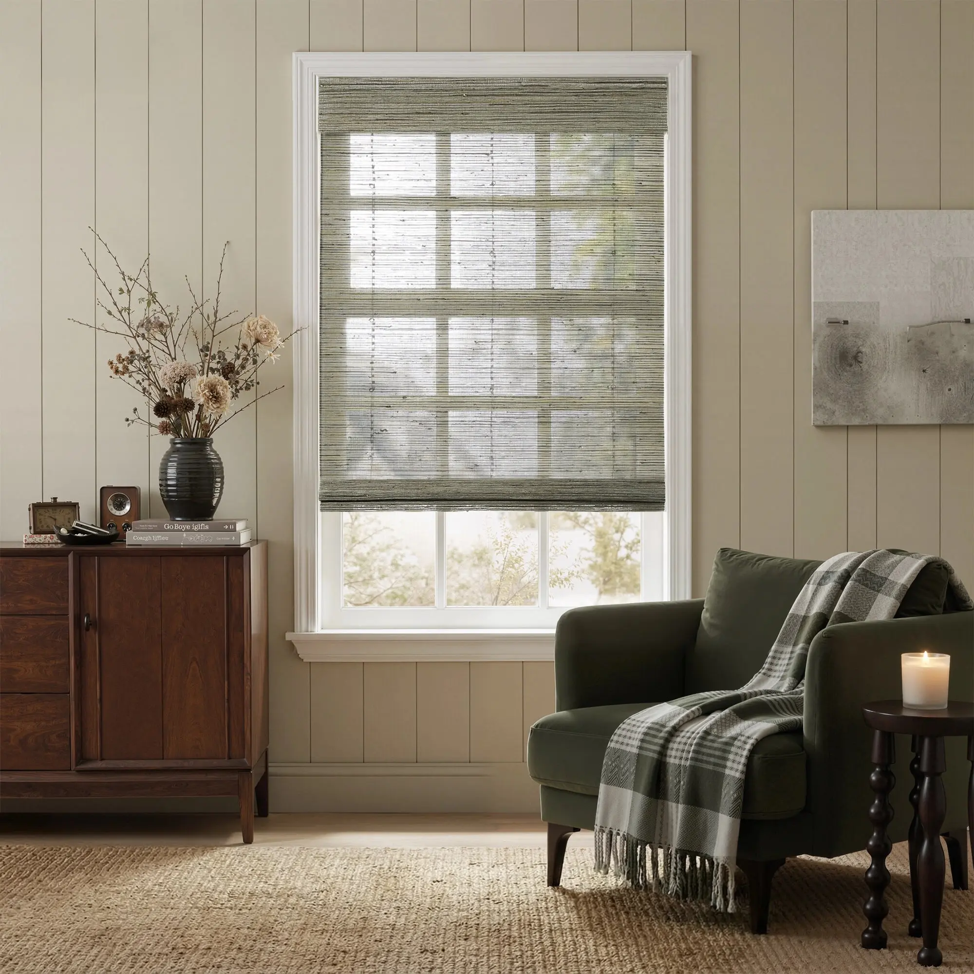 Rae Natural Ramie Jute Woven Wood Shades - Series D - Image 77
