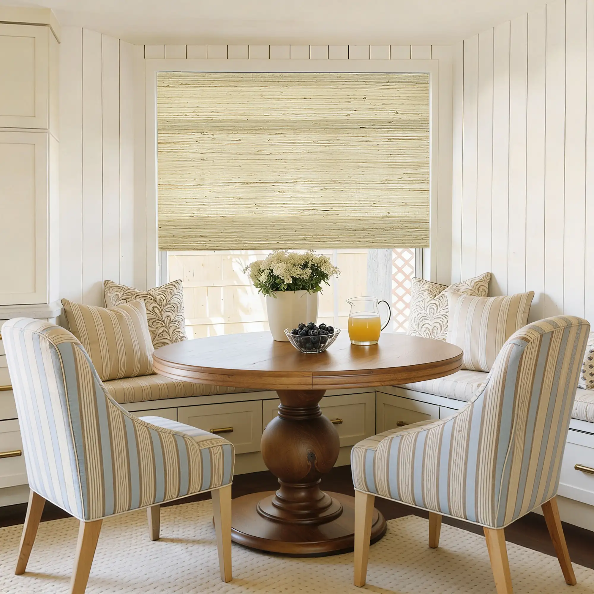 Rae Natural Ramie Jute Woven Wood Shades - Series W