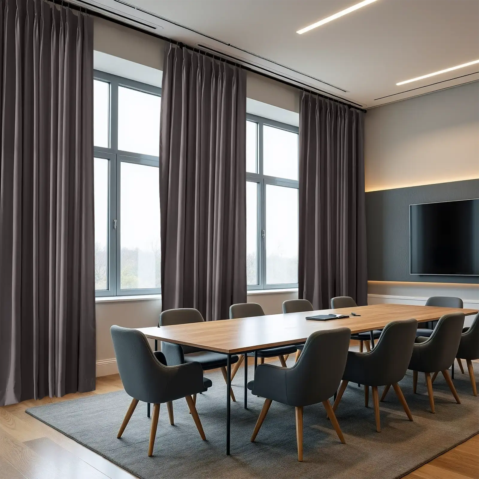 REGAL Fireproof Flame Retardant Curtain Pleated - Image 10