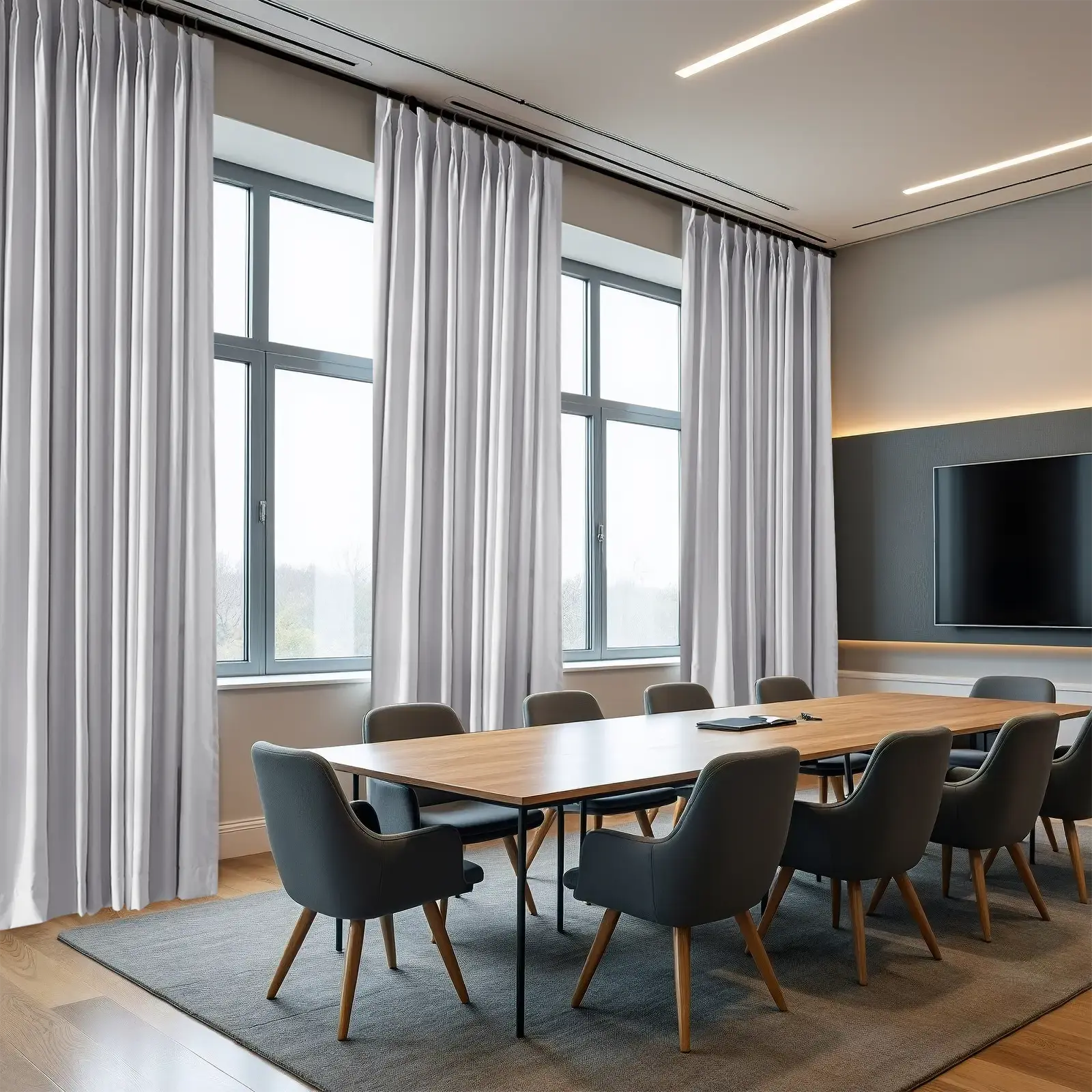 REGAL Fireproof Flame Retardant Curtain Pleated - Image 11