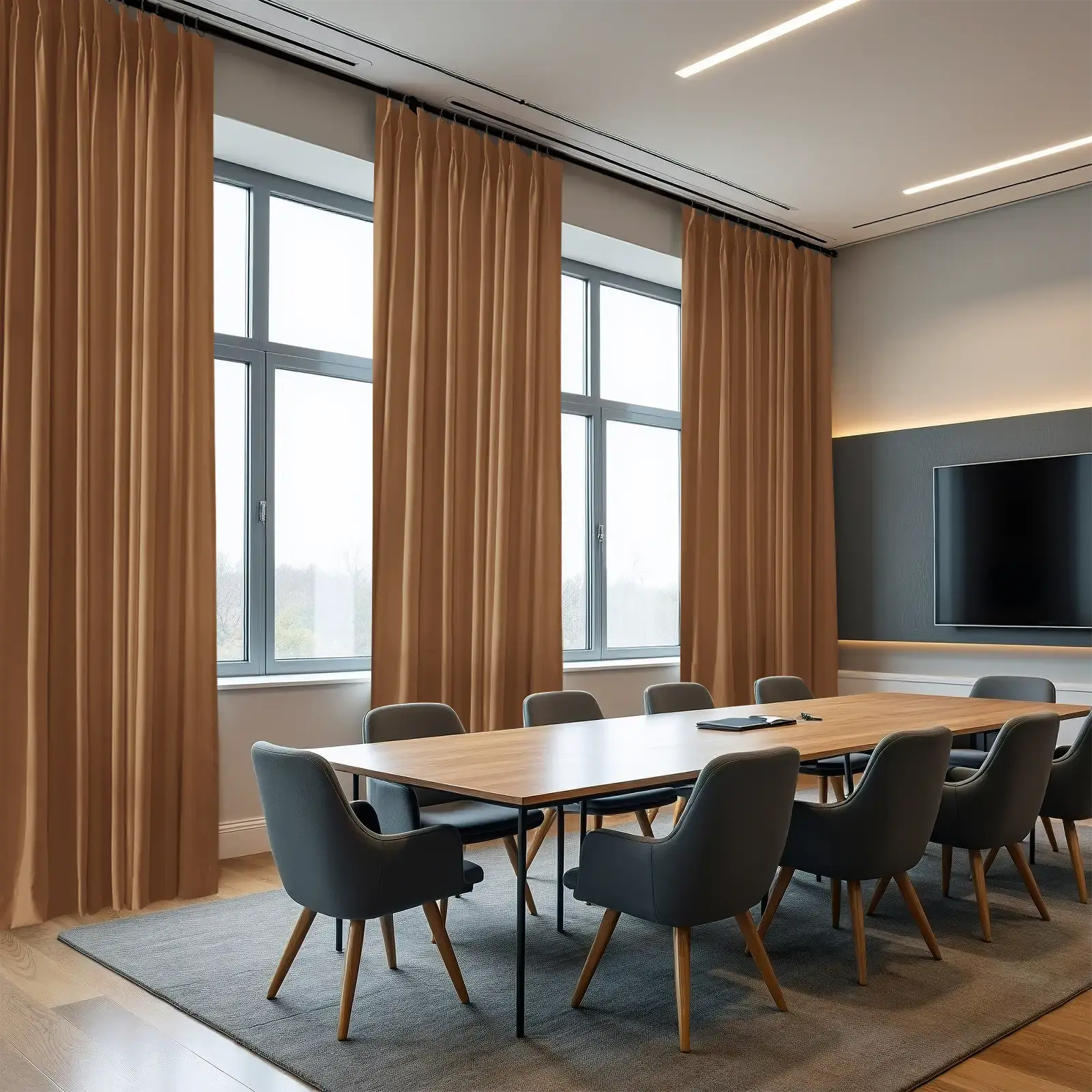 REGAL Fireproof Flame Retardant Curtain Pleated - Image 13