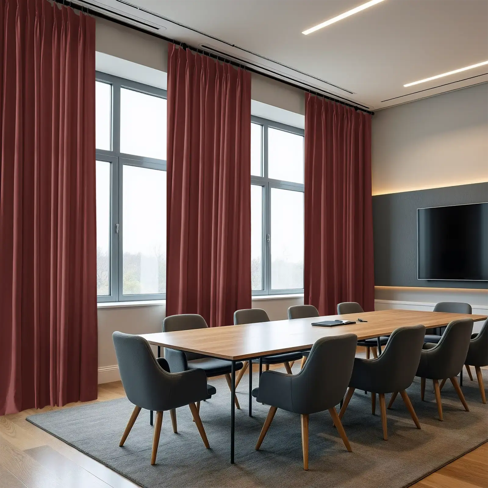 REGAL Fireproof Flame Retardant Curtain Pleated - Image 14