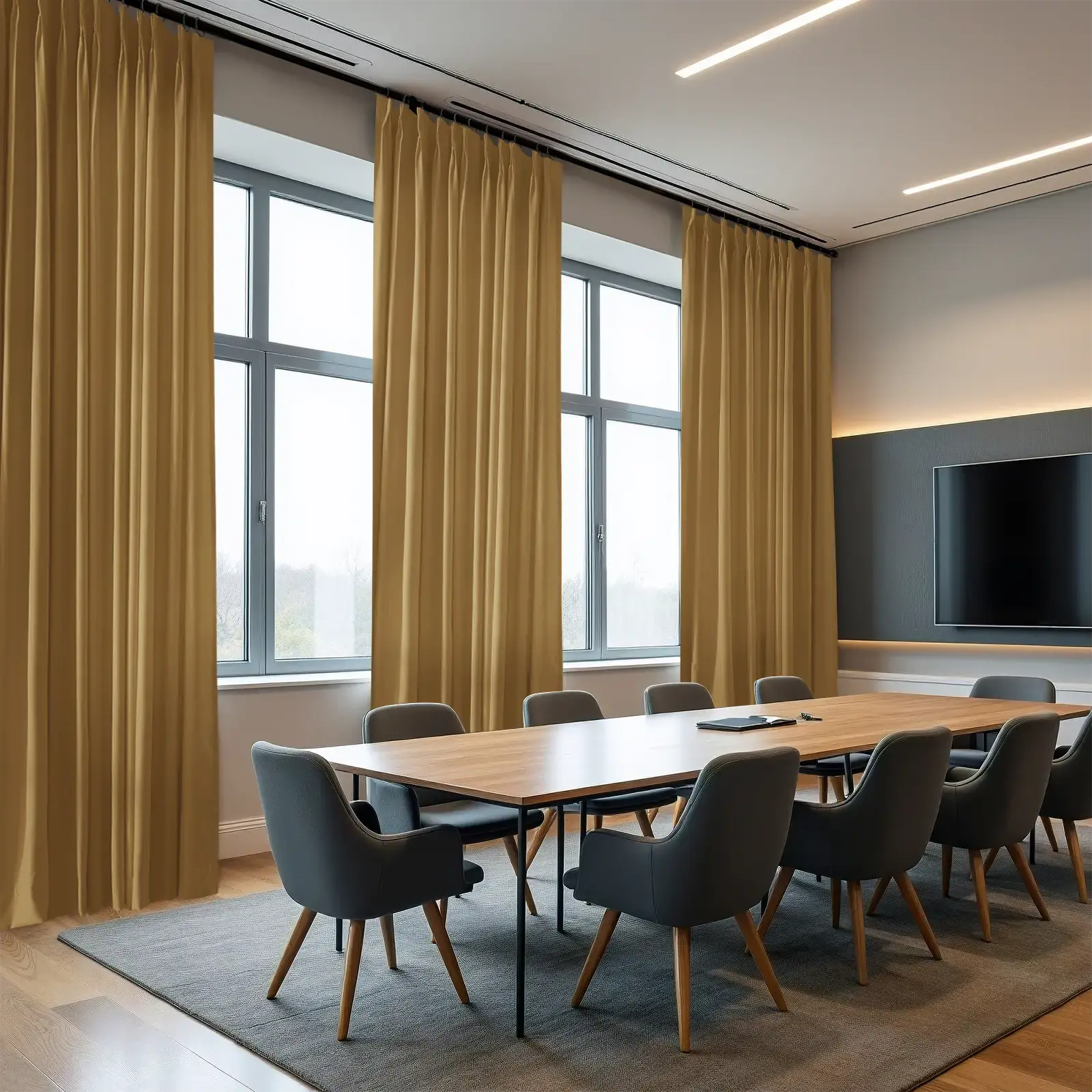REGAL Fireproof Flame Retardant Curtain Pleated - Image 15