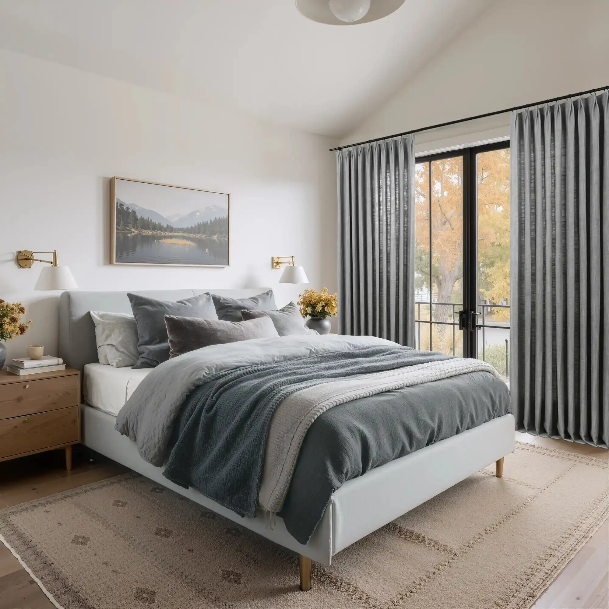 Reid Herringbone Curtain Pleated - Image 16
