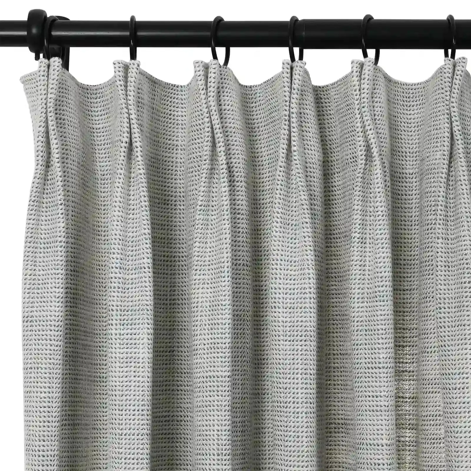Reid Herringbone Curtain Pleated - Image 28