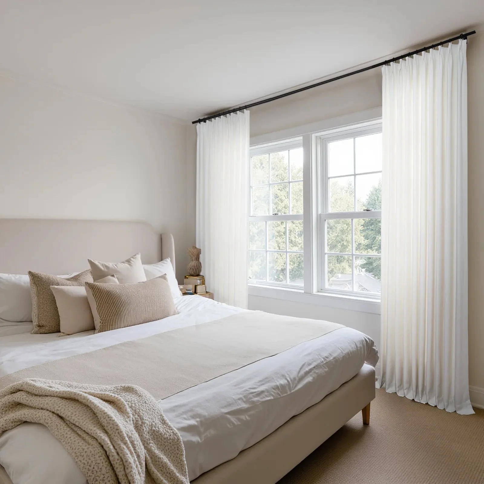 Reid Herringbone Curtain Pleated - Image 4
