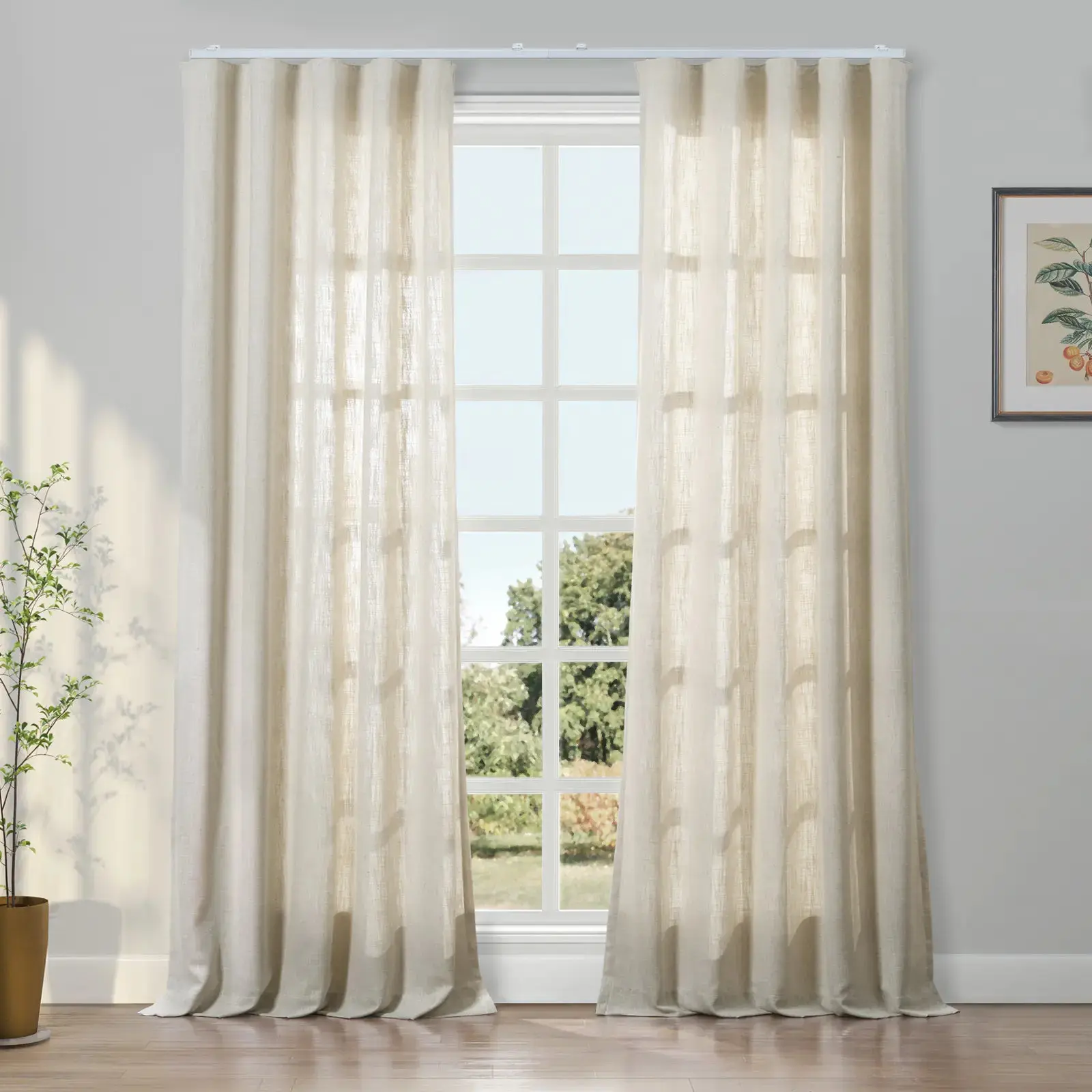 Liz Linen Ripple Fold Drapery - Image 19
