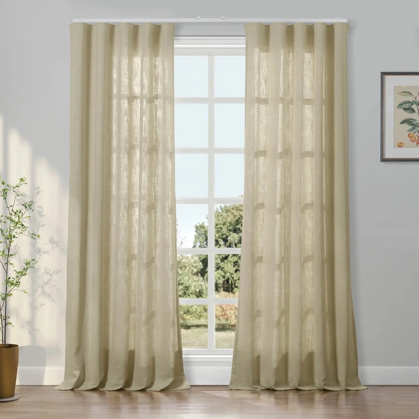 Liz Linen Ripple Fold Drapery - Image 25