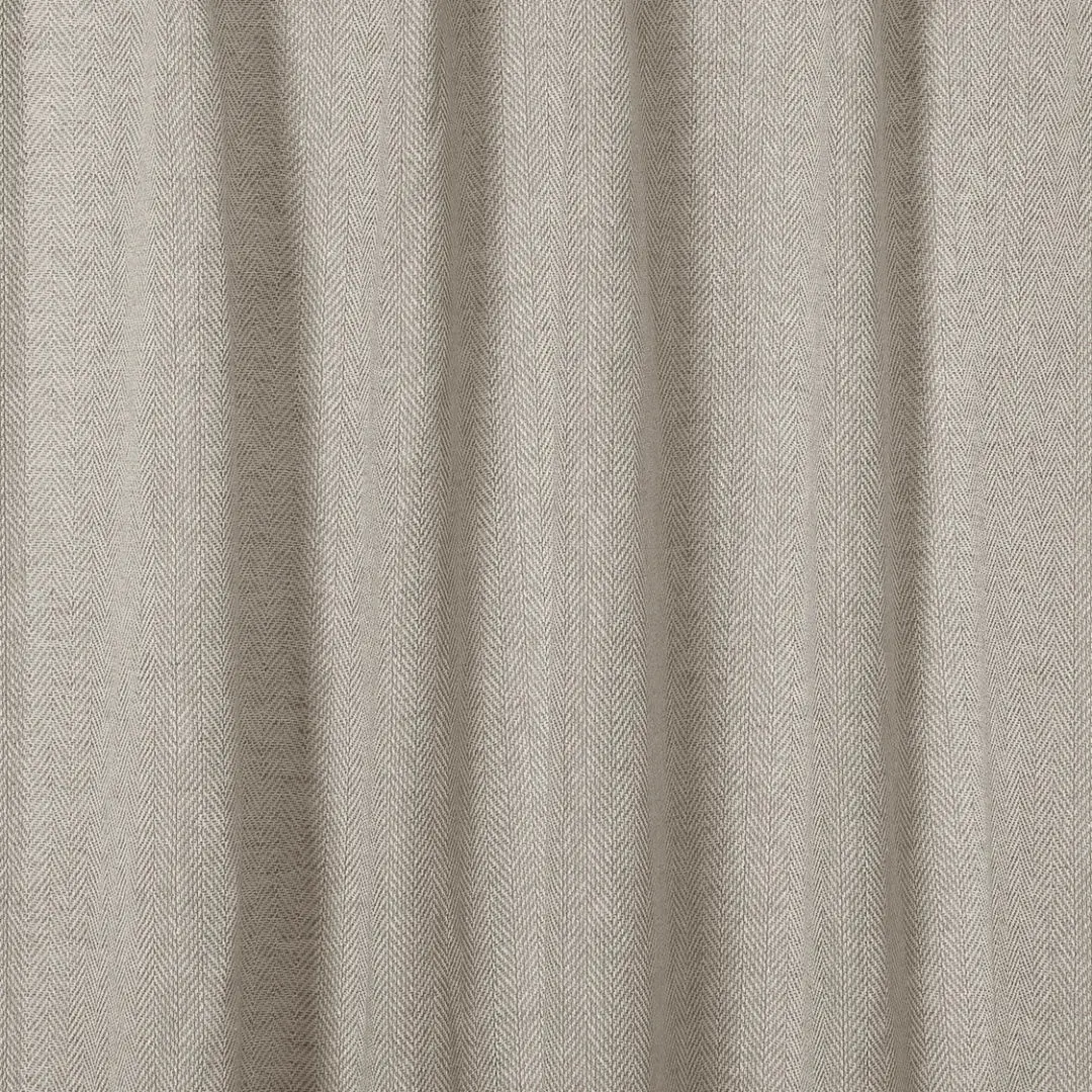 Ron Linen Herringbone Custom Curtain Pleated - Image 19