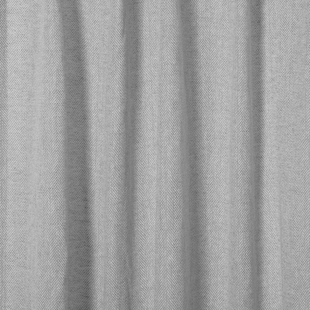 Ron Linen Herringbone Custom Curtain Pleated - Image 21