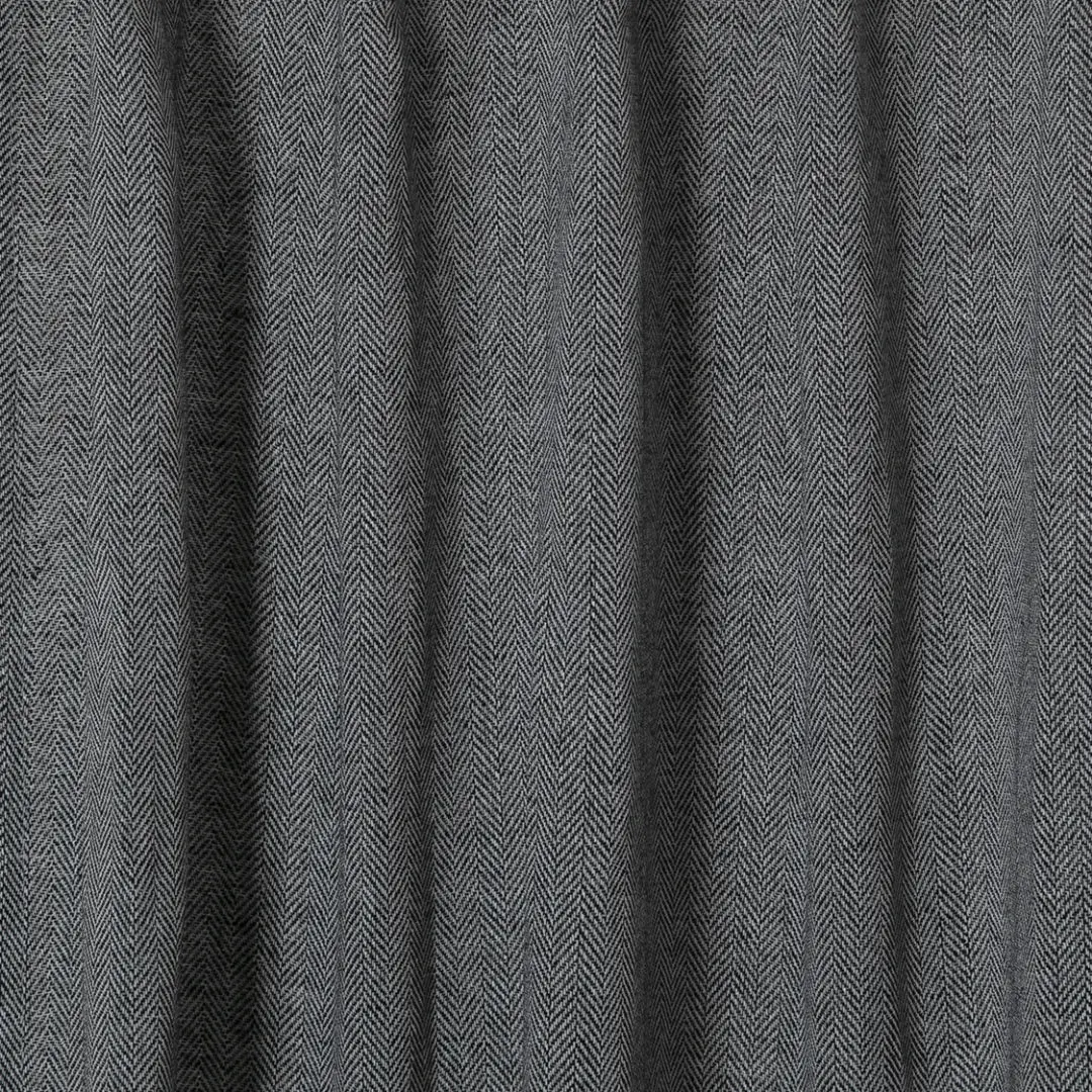 Ron Linen Herringbone Custom Curtain Pleated - Image 25