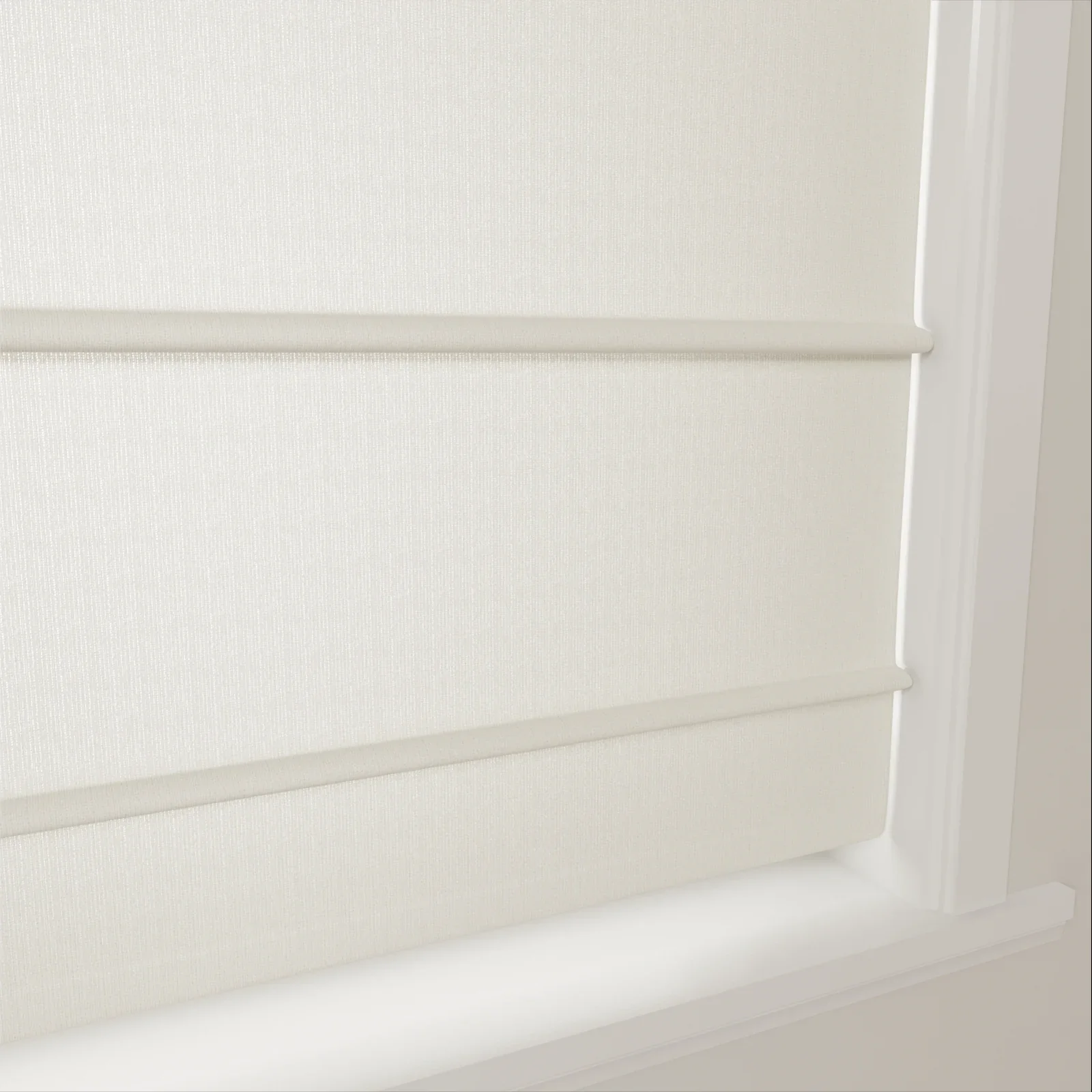 Ron Linen Cotton Herringbone Front Slat Roman Shade Cordless - Image 24
