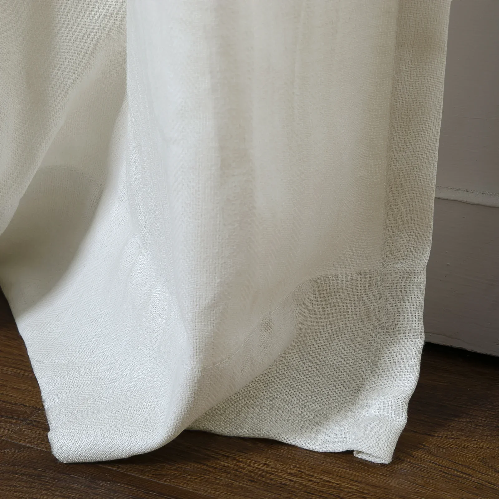 Ron Linen Cotton Herringbone Curtain Soft Top - Image 6