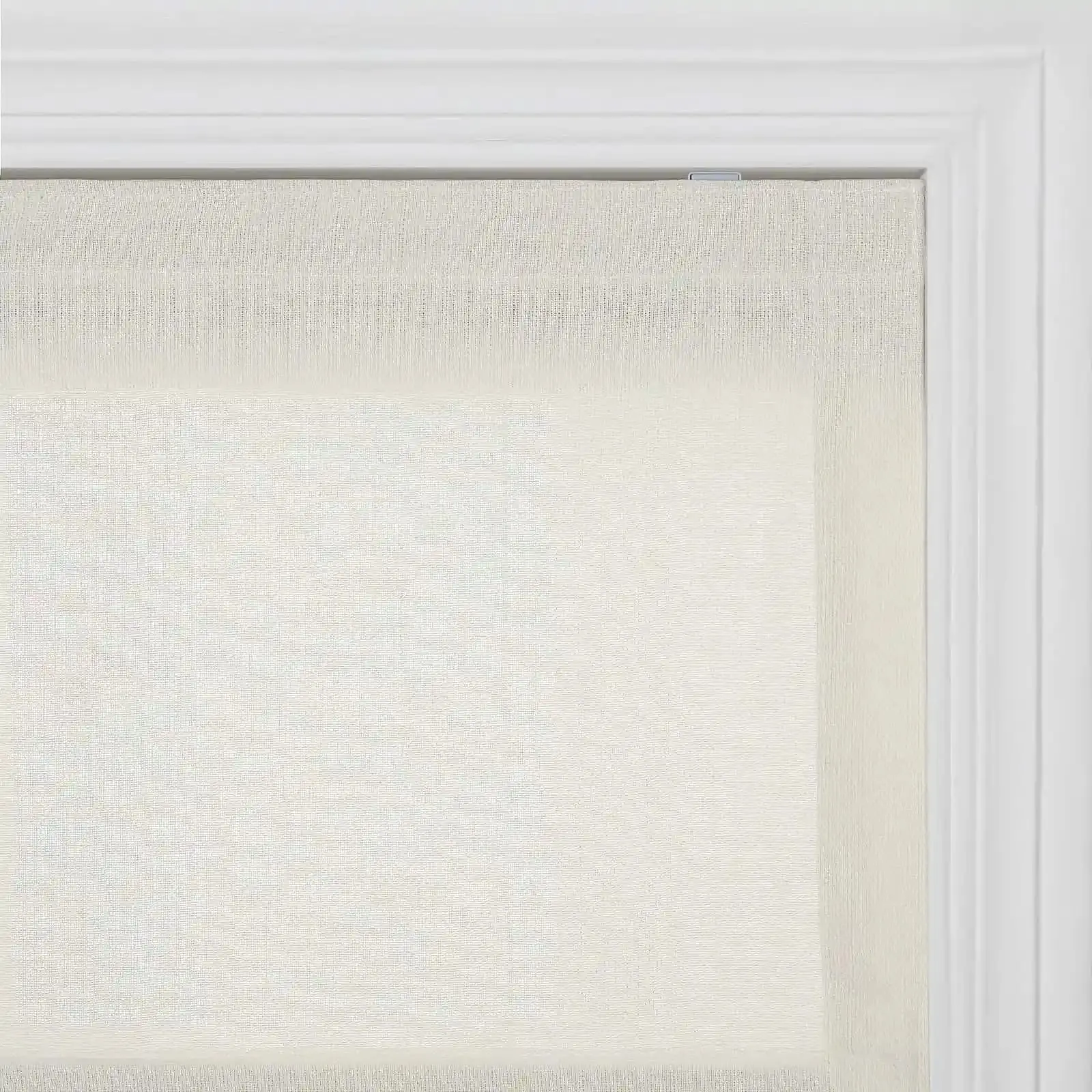 Ron Linen Cotton Herringbone Roman Shade Cord Lift - Image 5