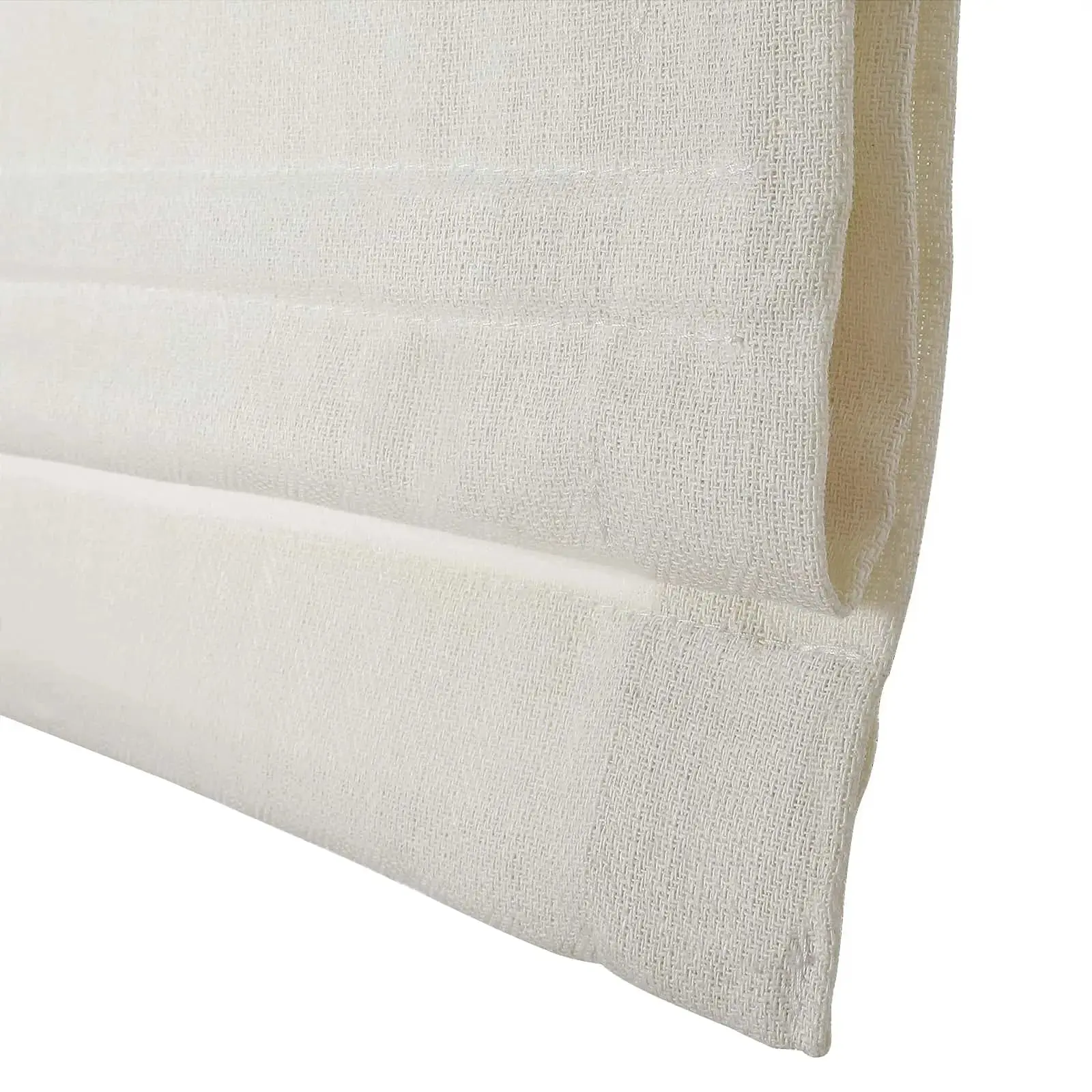 Ron Linen Cotton Herringbone Roman Shade Cord Lift - Image 9