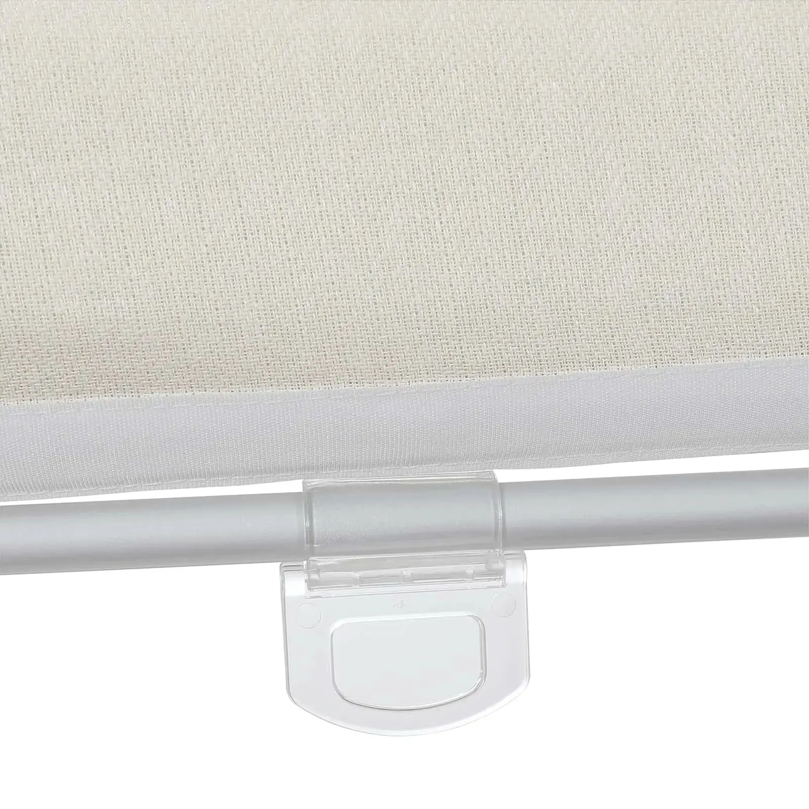 Ron Linen Cotton Herringbone Roman Shade Cordless - Image 10