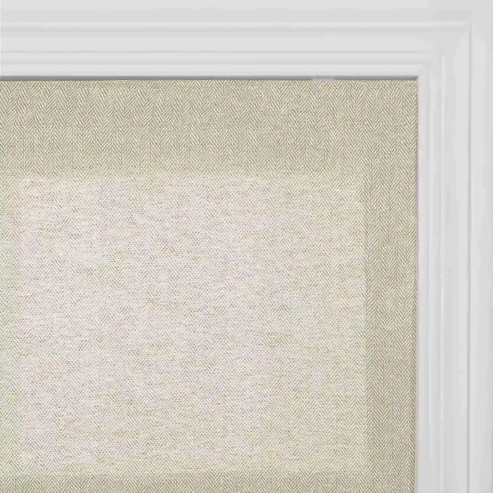 Ron Linen Cotton Herringbone Roman Shade Cordless - Image 22