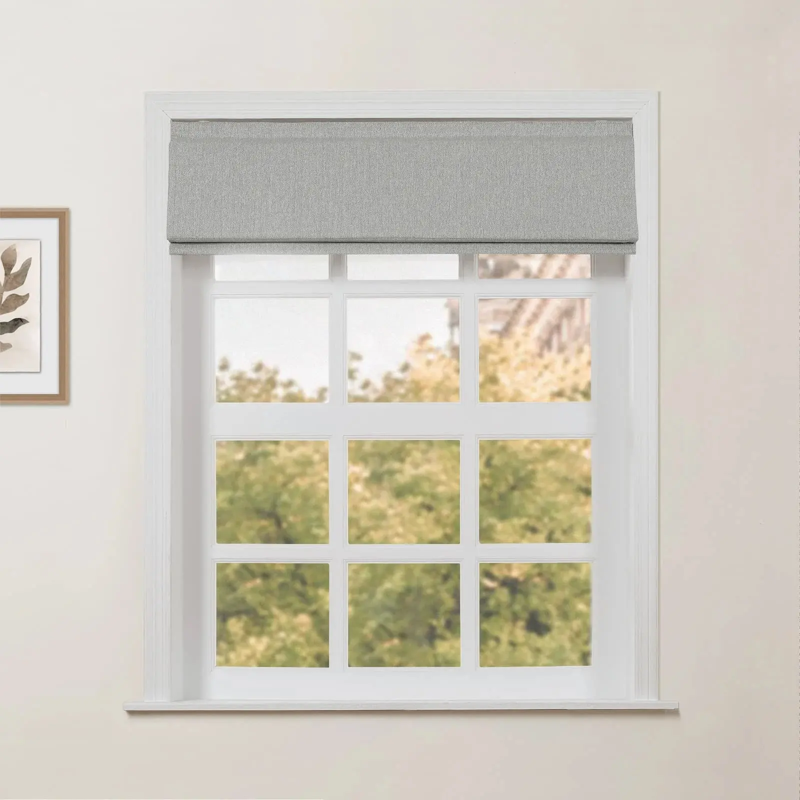Ron Linen Cotton Herringbone Roman Shade Cordless - Image 34