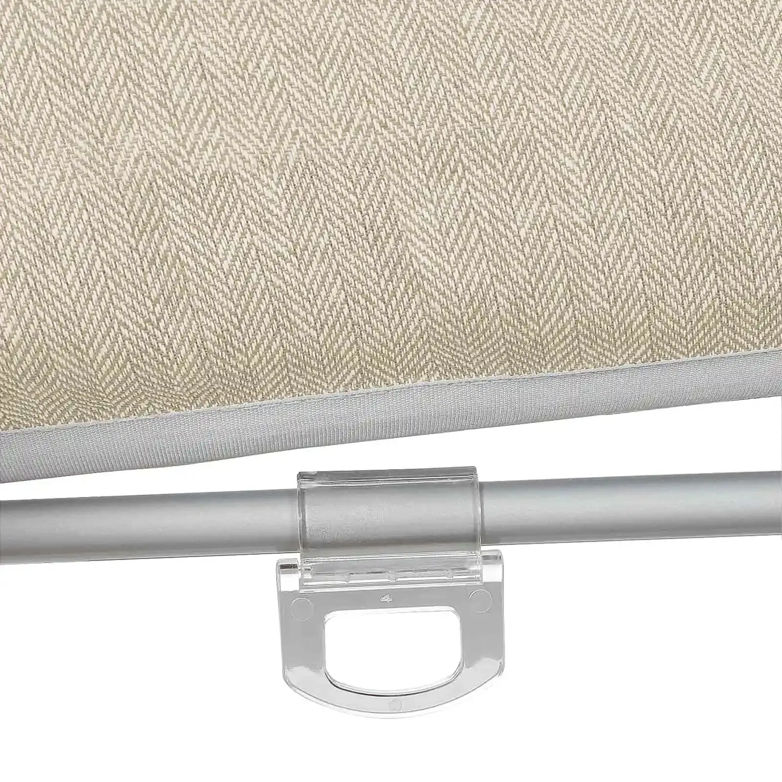 Ron Linen Cotton Herringbone Roman Shade Cordless - Image 4