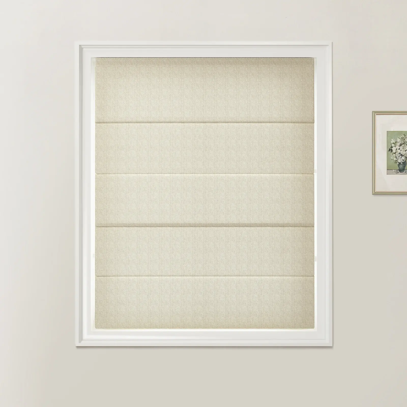 Ron Herringbone Texture Zebra Roman Blinds Cord Lift - Image 13