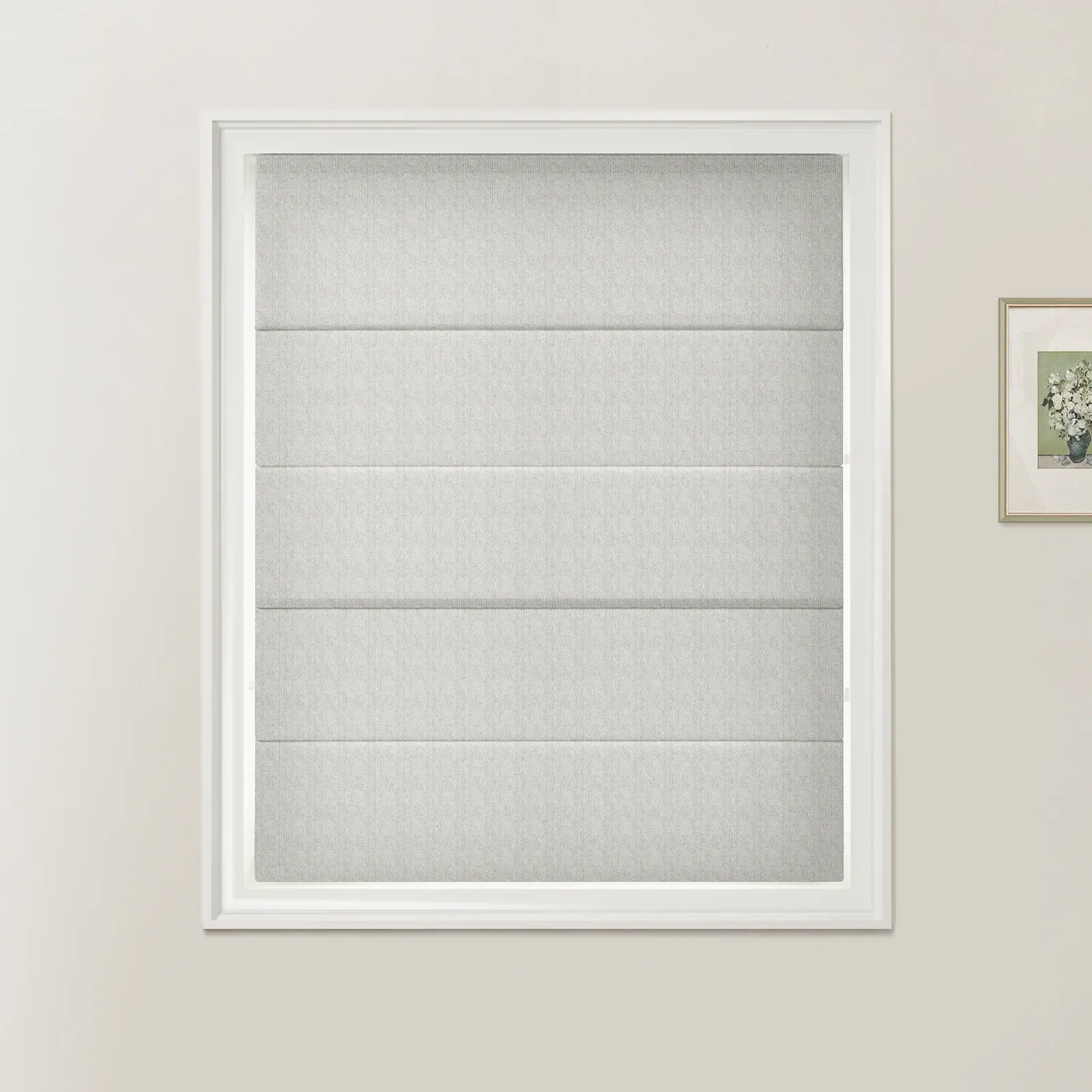 Ron Herringbone Texture Zebra Roman Blinds Cord Lift - Image 21