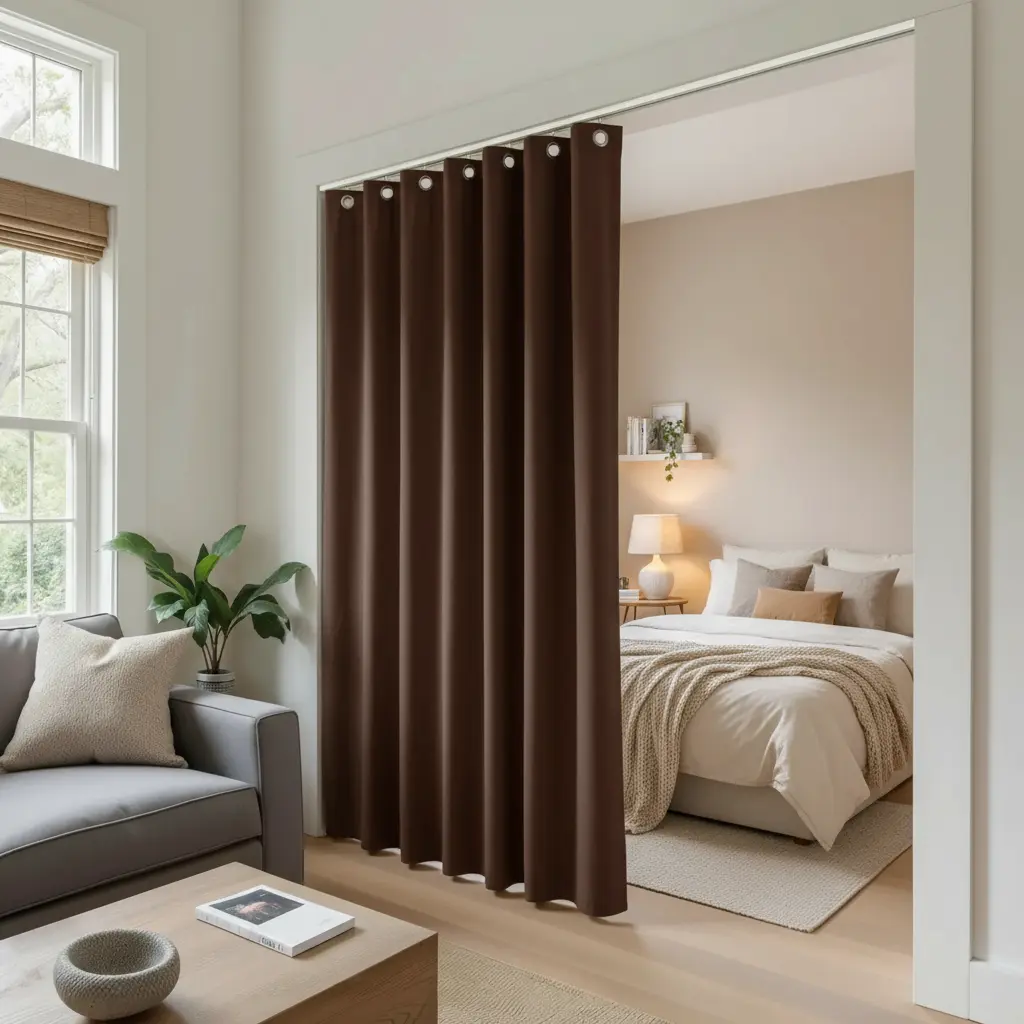 Atlanta Room Divider Blackout Curtain with Ceiling Track Kit - Image 15