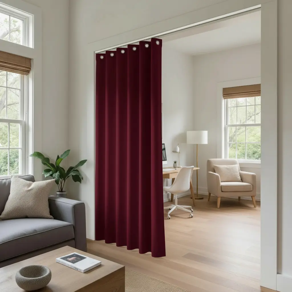 Atlanta Room Divider Blackout Curtain with Ceiling Track Kit - Image 19