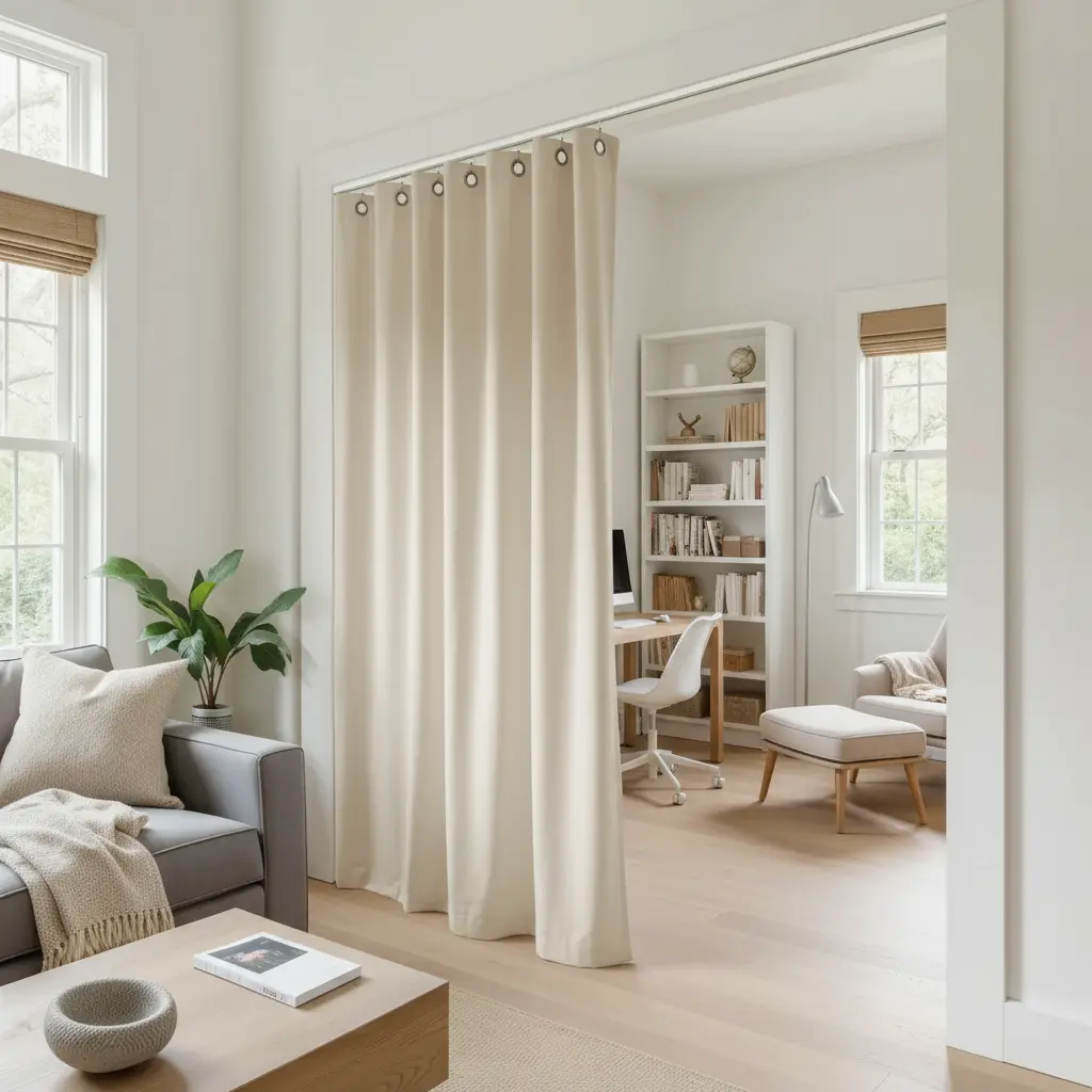Atlanta Room Divider Blackout Curtain with Ceiling Track Kit - Image 8