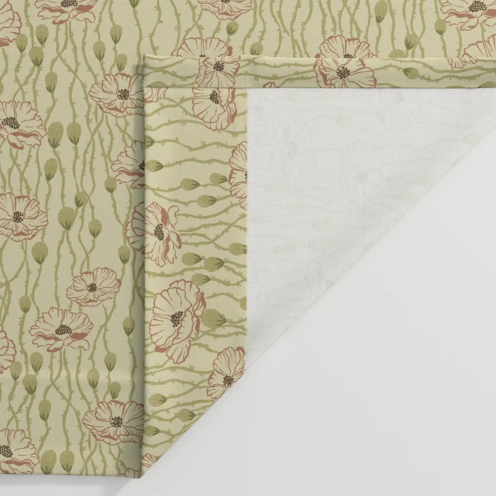 Sabrina Ramkhelawan Canyon Grove Cotton Print Drapery Pleated - Image 11